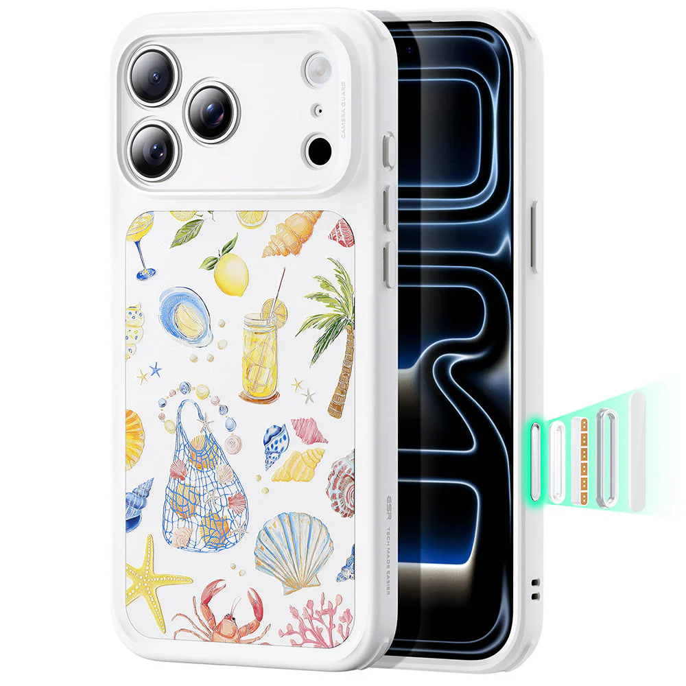 iPhone 17 Pro Max Classic Hybrid Magnetic Case (Camera Control) - Coastal Summer