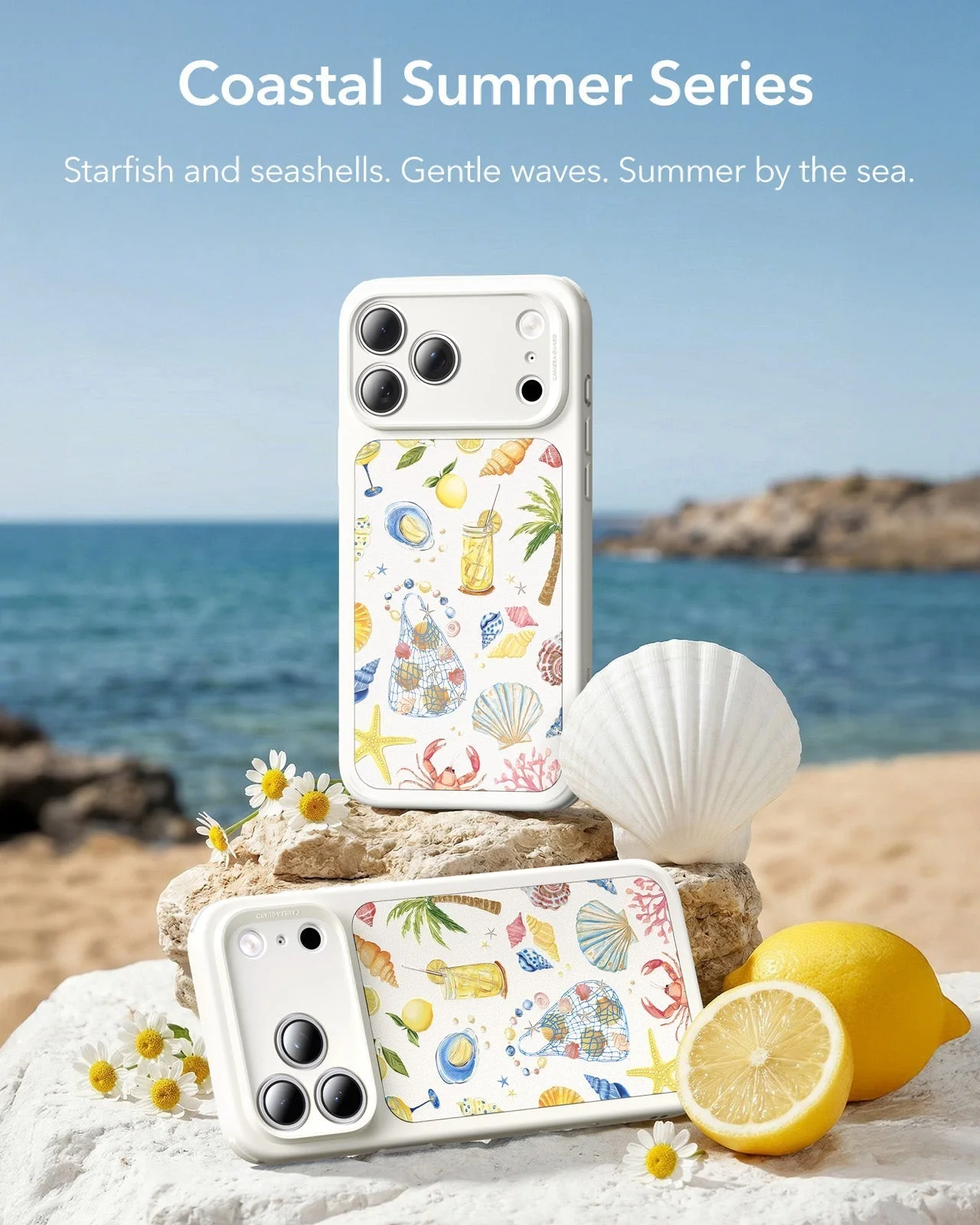 iPhone 17 Pro Max Classic Hybrid Magnetic Case (Camera Control) - Coastal Summer - Image 3