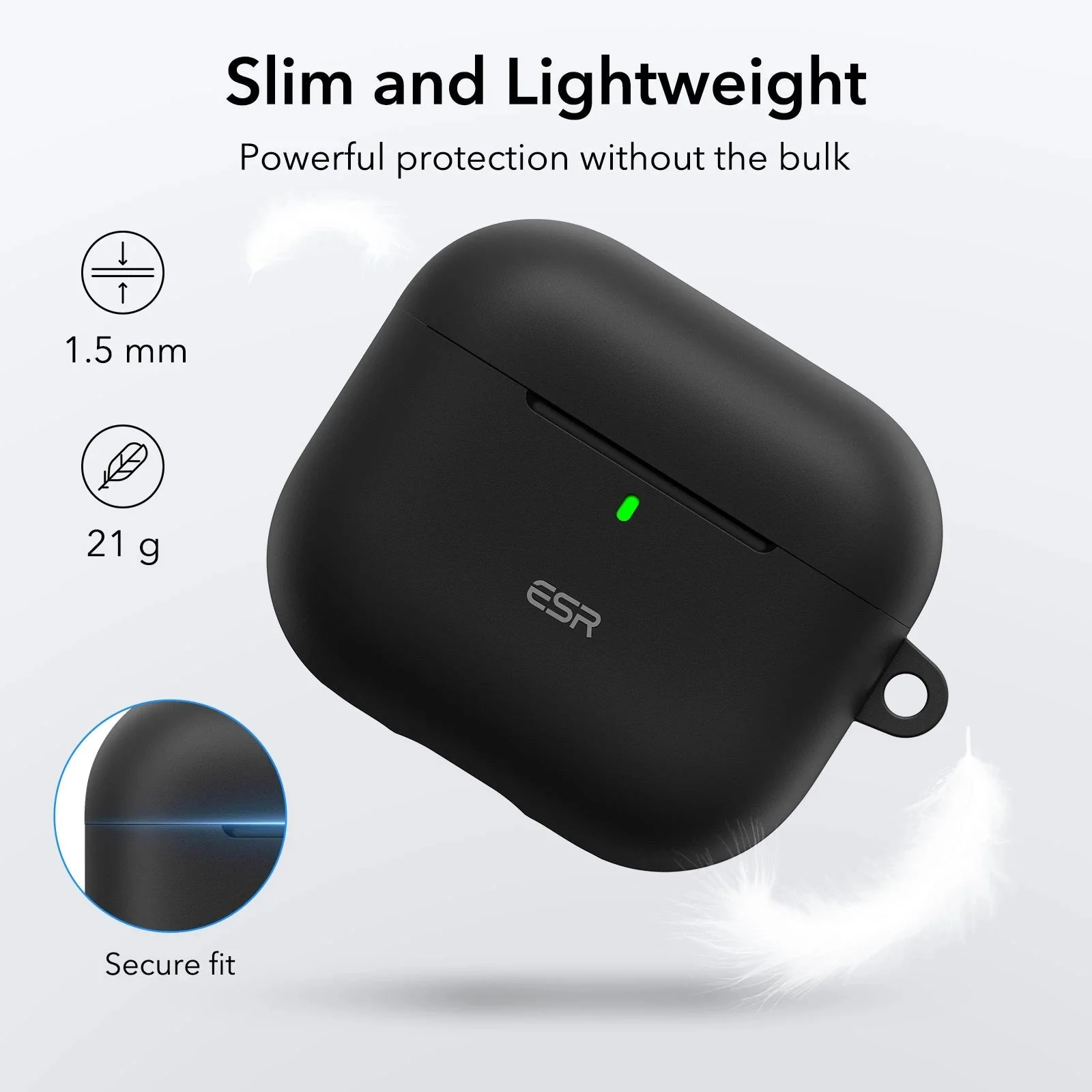 AirPods 4 Cloud Soft Case (HaloLock) - Navy Blue - Image 5