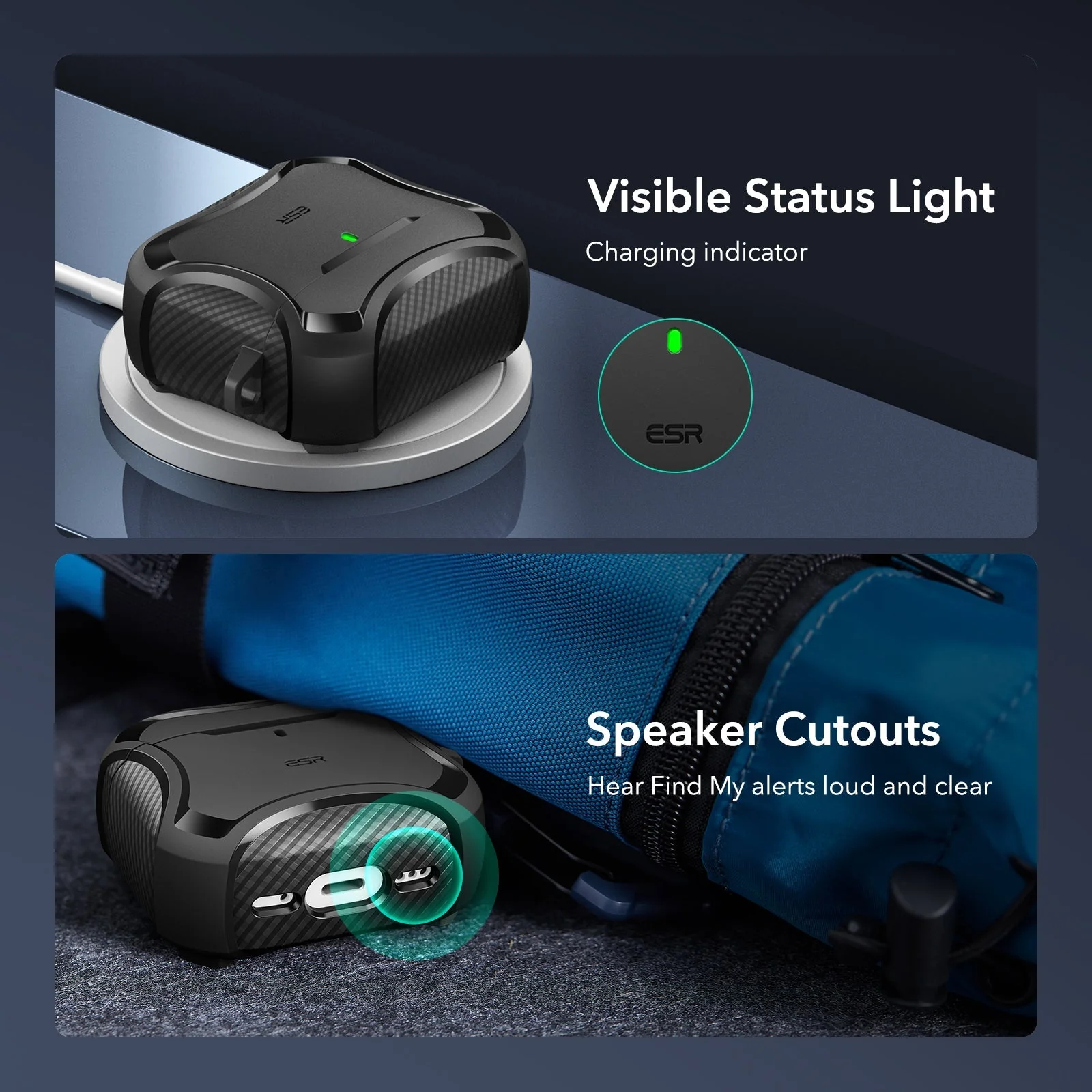AirPods 4 Cyber Tough Case (HaloLock) - Black - Image 8