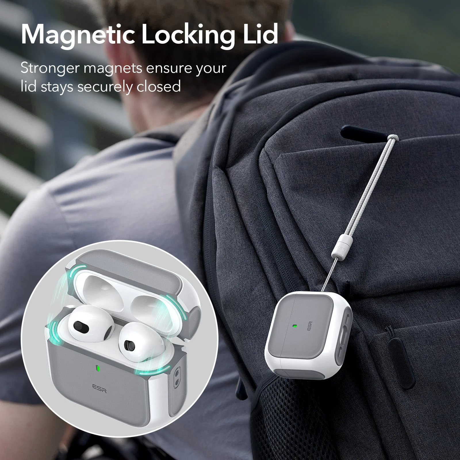 AirPods 4 Orbit Hybrid Case (HaloLock) - Red - Image 3