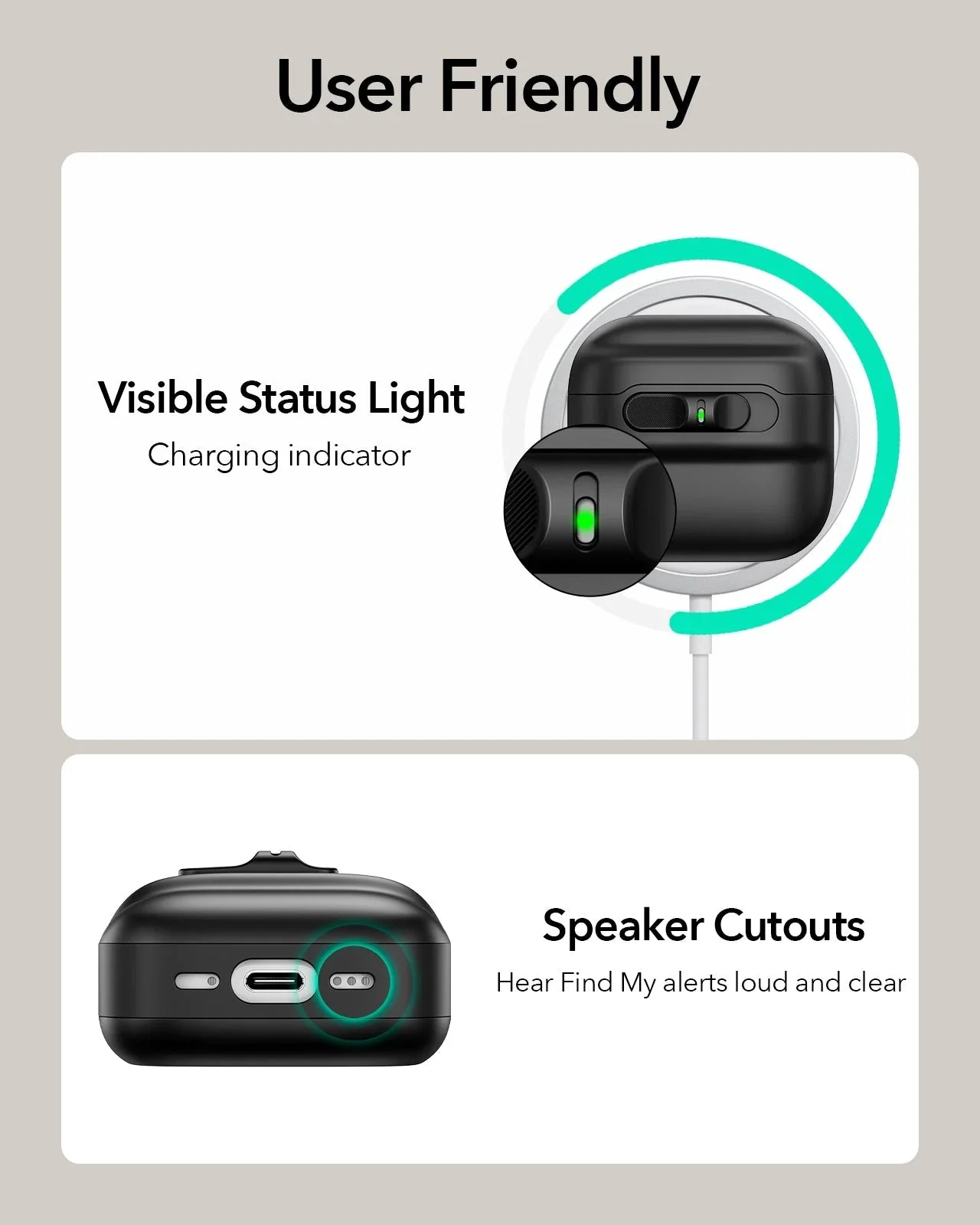AirPods 4 Pulse FlickLock Case (HaloLock) - Black - Image 9