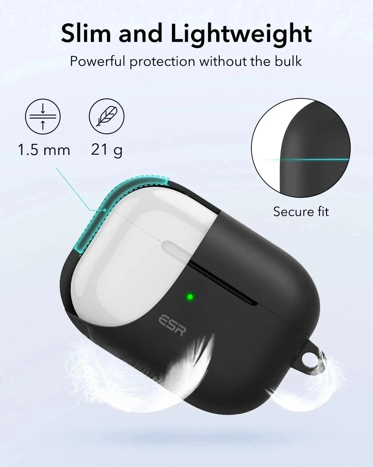 AirPods Pro (2023/2022/2019) Cloud Soft Case - Black - Image 5