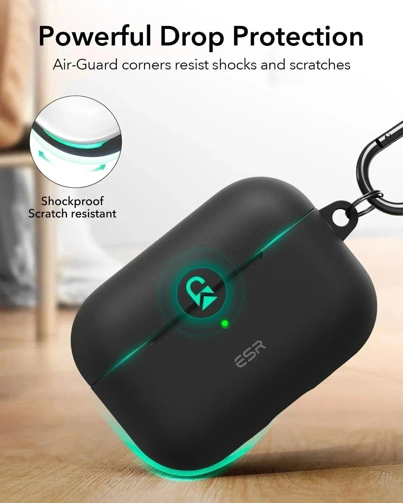 AirPods Pro (2023/2022/2019) Cloud Soft Case - Black - Image 6