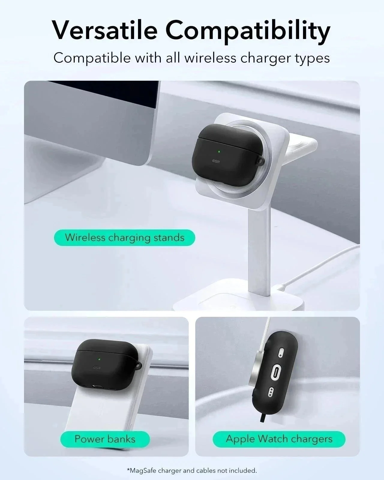 AirPods Pro (2023/2022/2019) Cloud Soft Case (HaloLock) - Black - Image 7