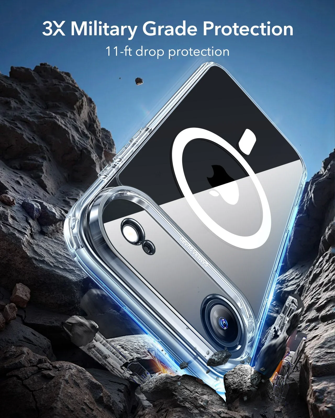 iPhone Air Classic Hybrid Magnetic Case (Camera Control) - Clear - Image 4