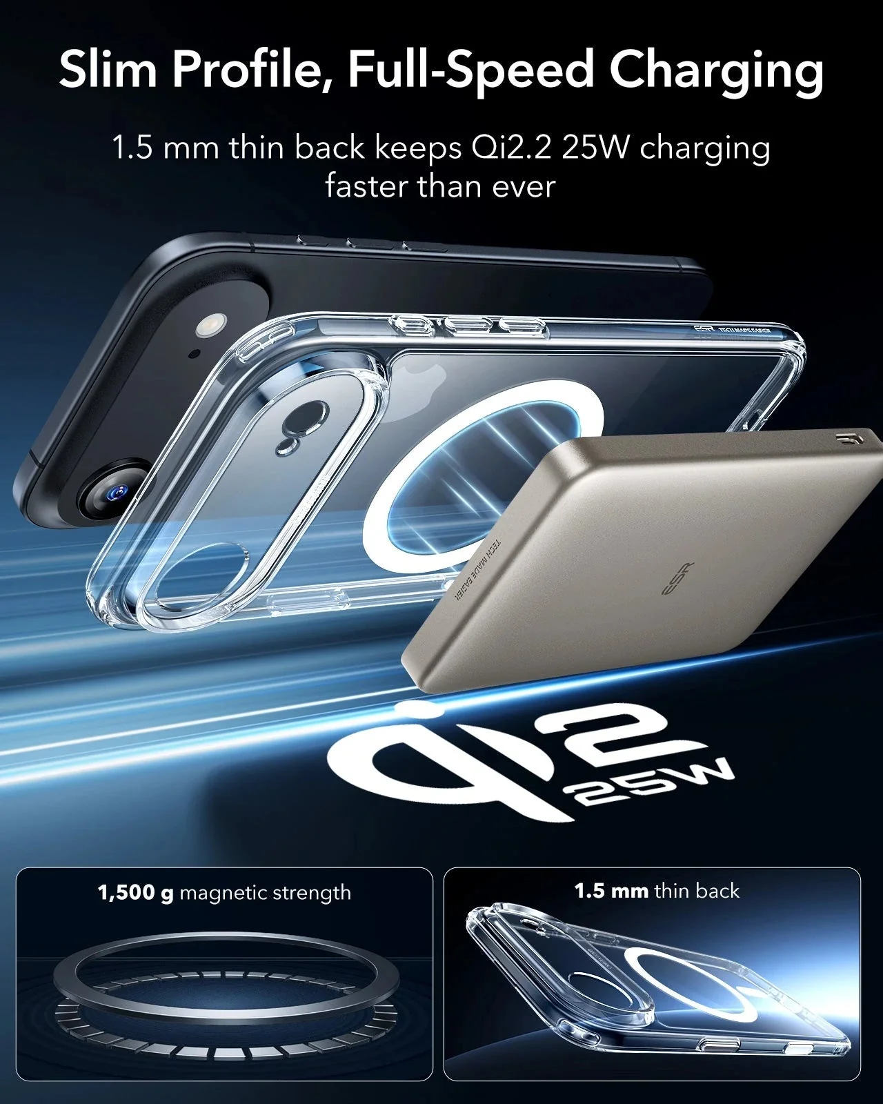 iPhone Air Classic Hybrid Magnetic Case (Camera Control) - Clear - Image 5