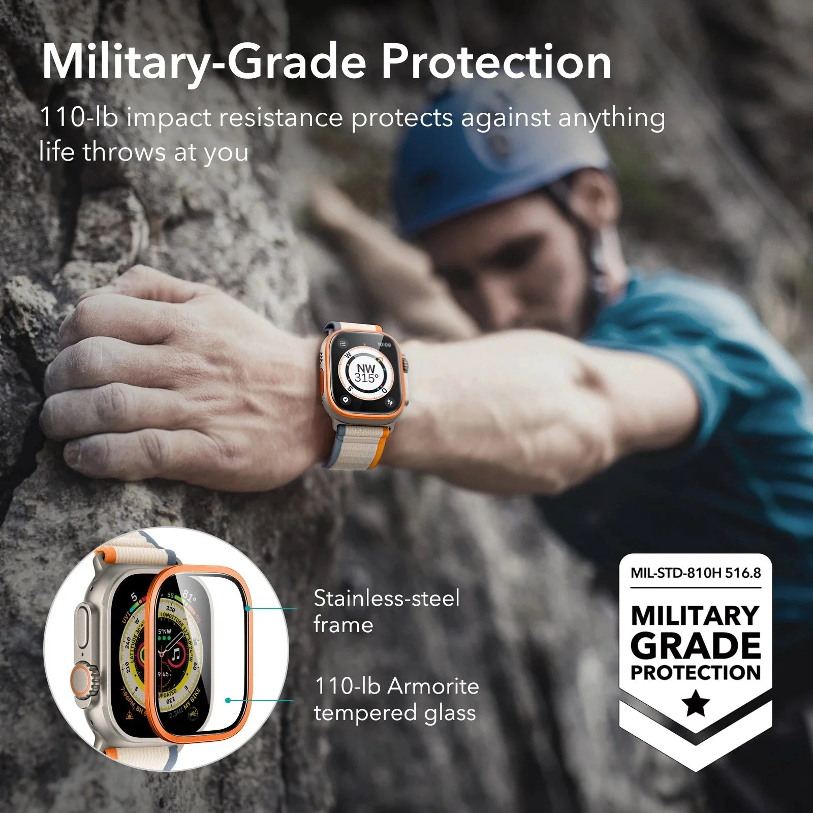 Apple Watch Ultra Armorite Screen Protector - Titanium - Image 5
