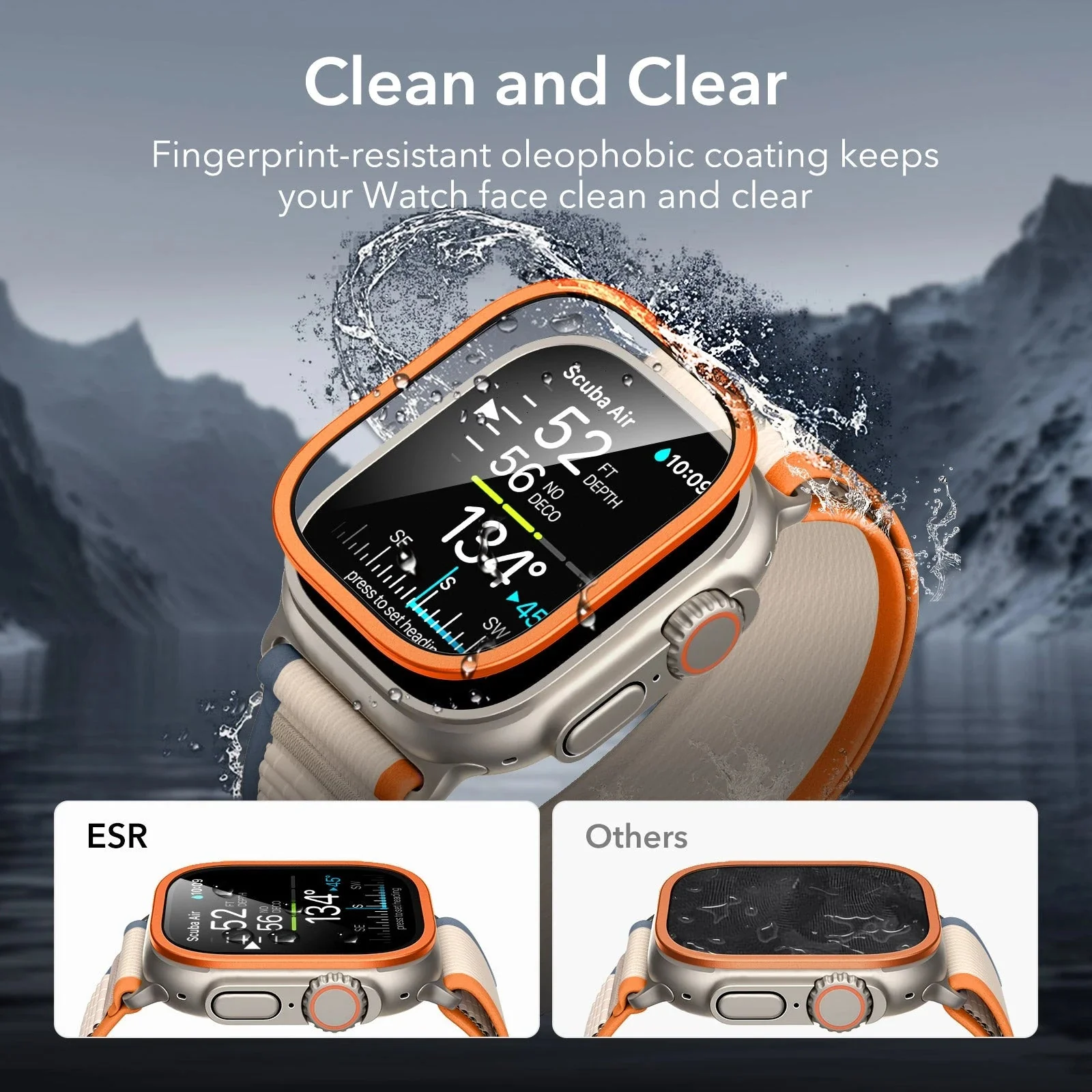 Apple Watch Ultra Armorite Screen Protector - Titanium / Black - Image 8