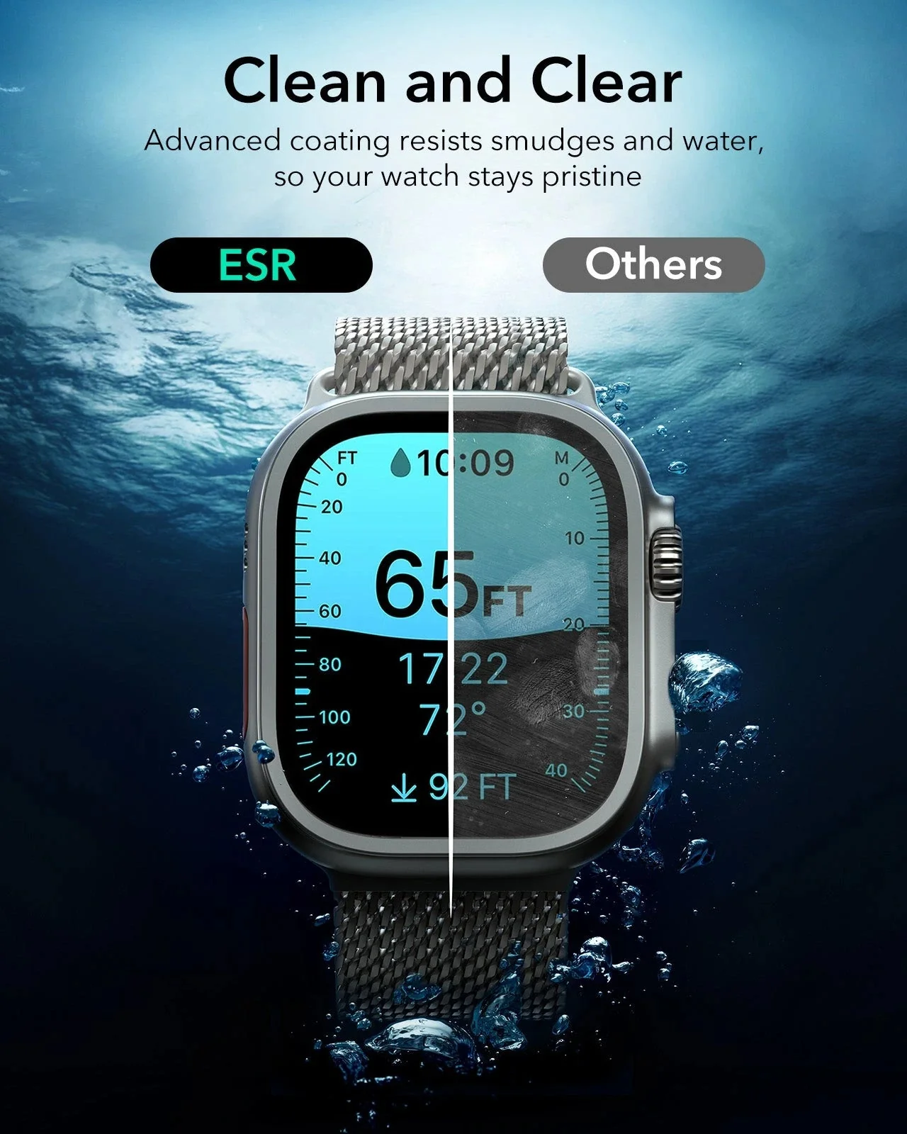 Apple Watch Ultra 3 Armorite Screen Protector - Titanium / Black - Image 8