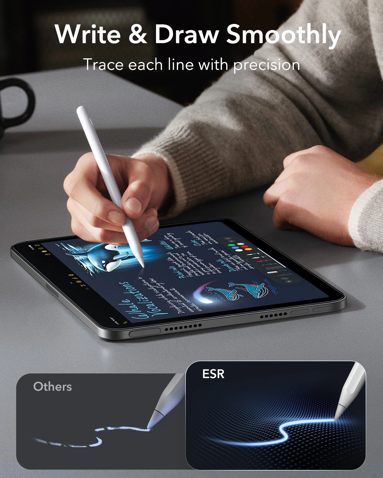iPad mini 7/mini 6 UltraFit Armorite® Paper-Feel Screen Protector – 2 Pack - Image 3