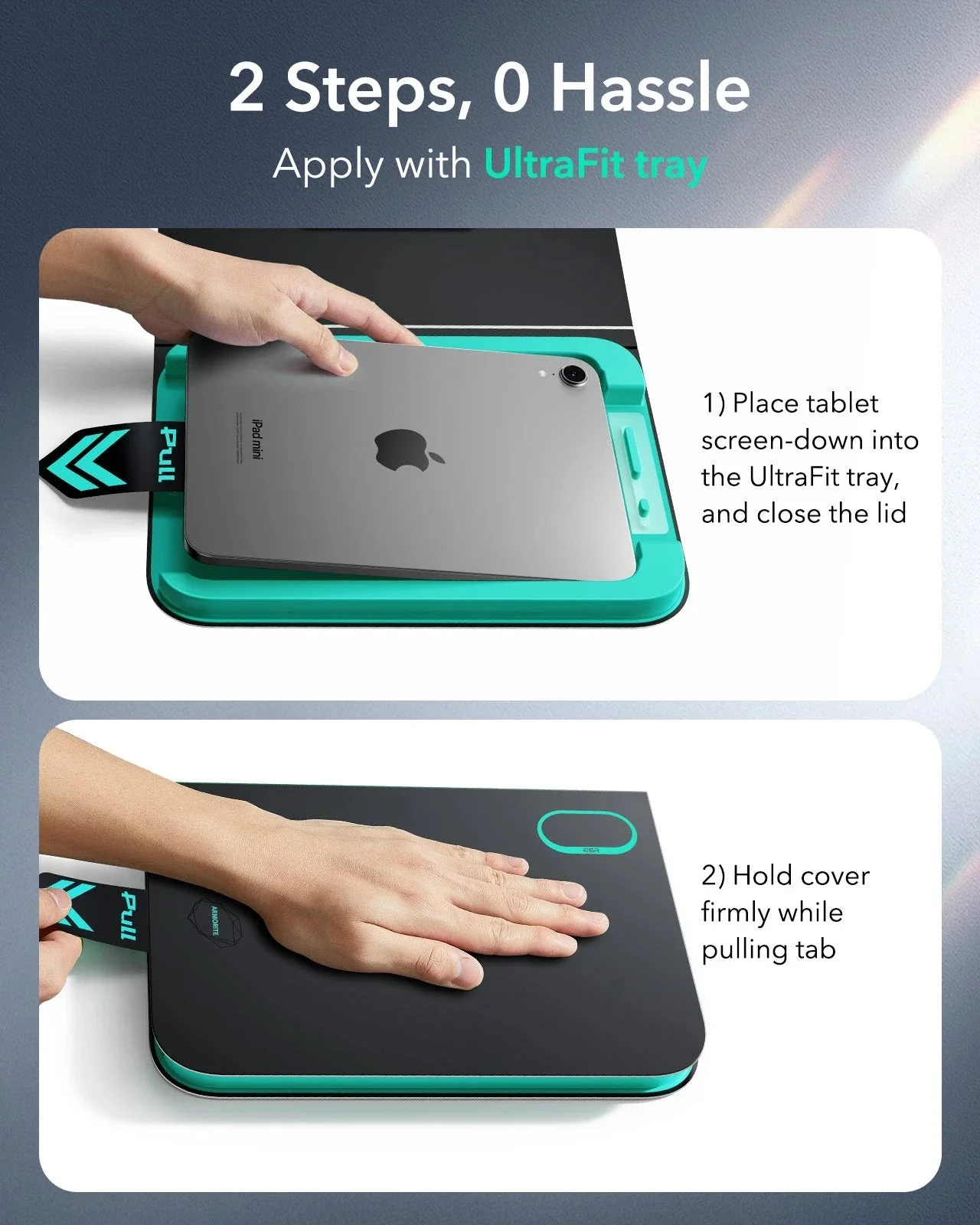 iPad mini 7/mini 6 UltraFit Armorite® Paper-Feel Screen Protector – 2 Pack - Image 4