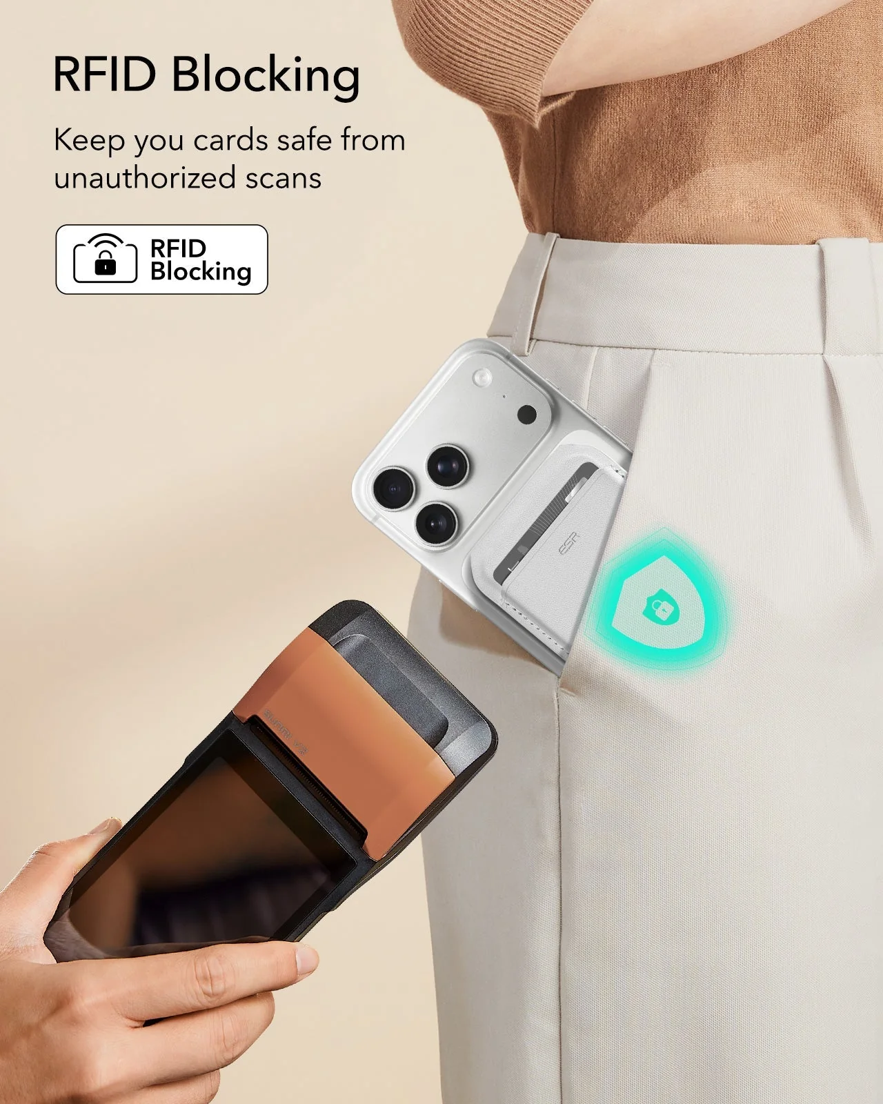 Aura Wallet Stand (HaloLock) - Lavender - Image 9