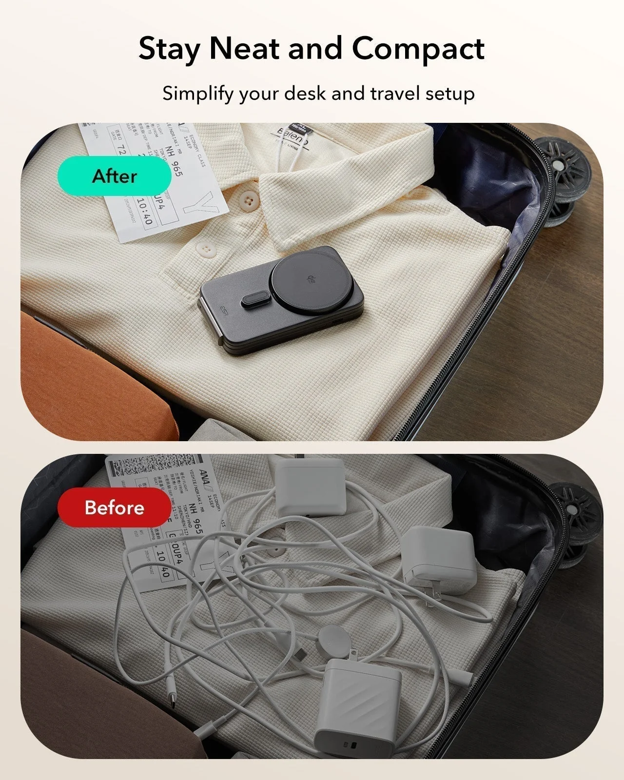25W CryoBoost Foldable 3-in-1 Magnetic Charger & AirPods Pro 3 Cyber Tough Case Bundle – US Plug-Black - Image 8