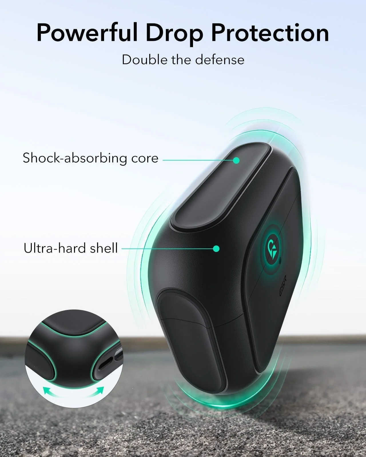25W CryoBoost Foldable 3-in-1 Magnetic Charger and AirPods Pro 3 Orbit Hybrid Case Bundle – US Plug-Black - Image 16