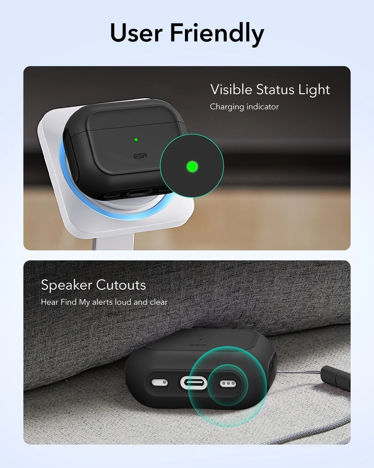 25W CryoBoost Foldable 3-in-1 Magnetic Charger and AirPods Pro 3 Orbit Hybrid Case Bundle – US Plug-Black - Image 17