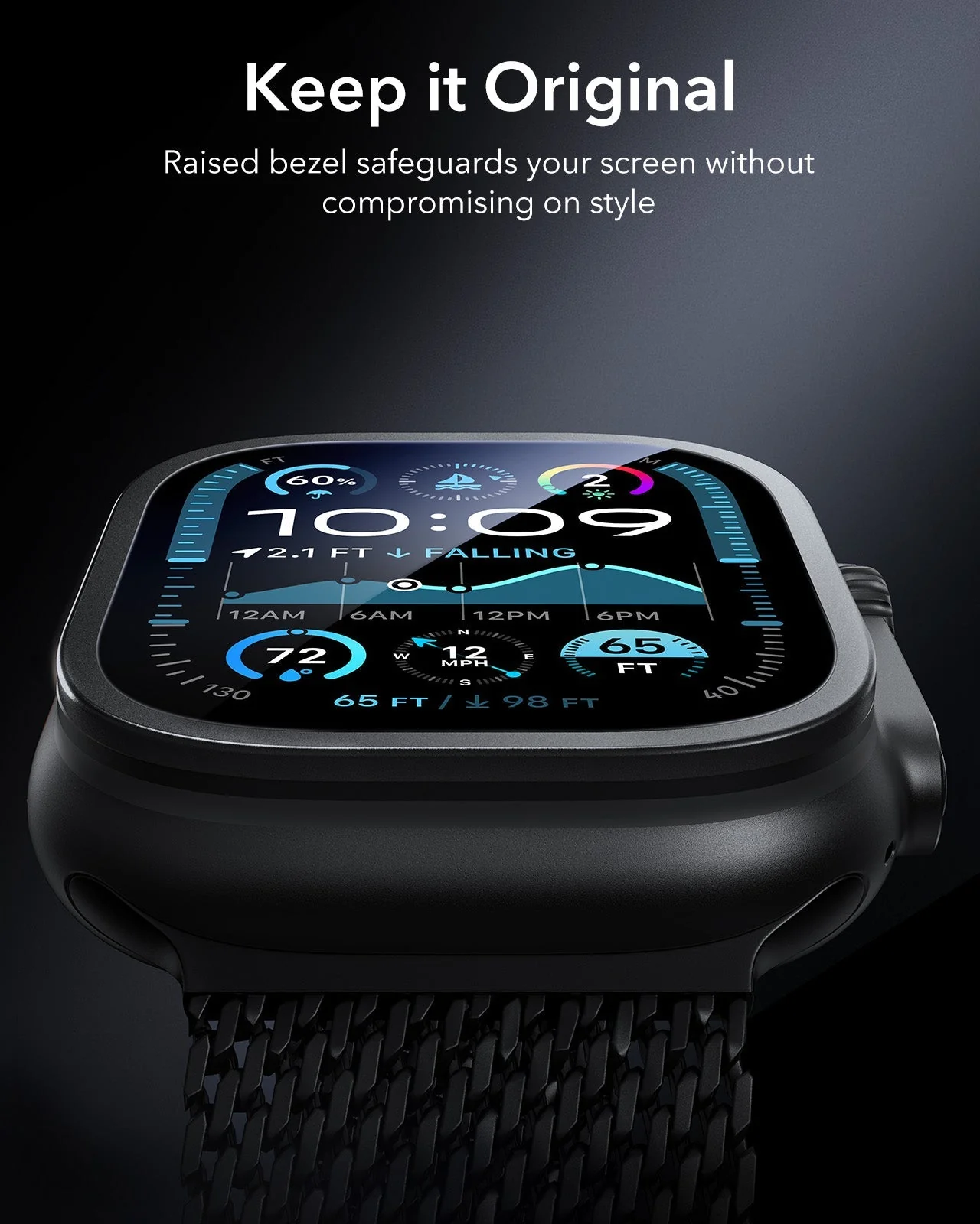 Apple Watch Ultra 3 Armorite Screen Protector - Black - Image 5
