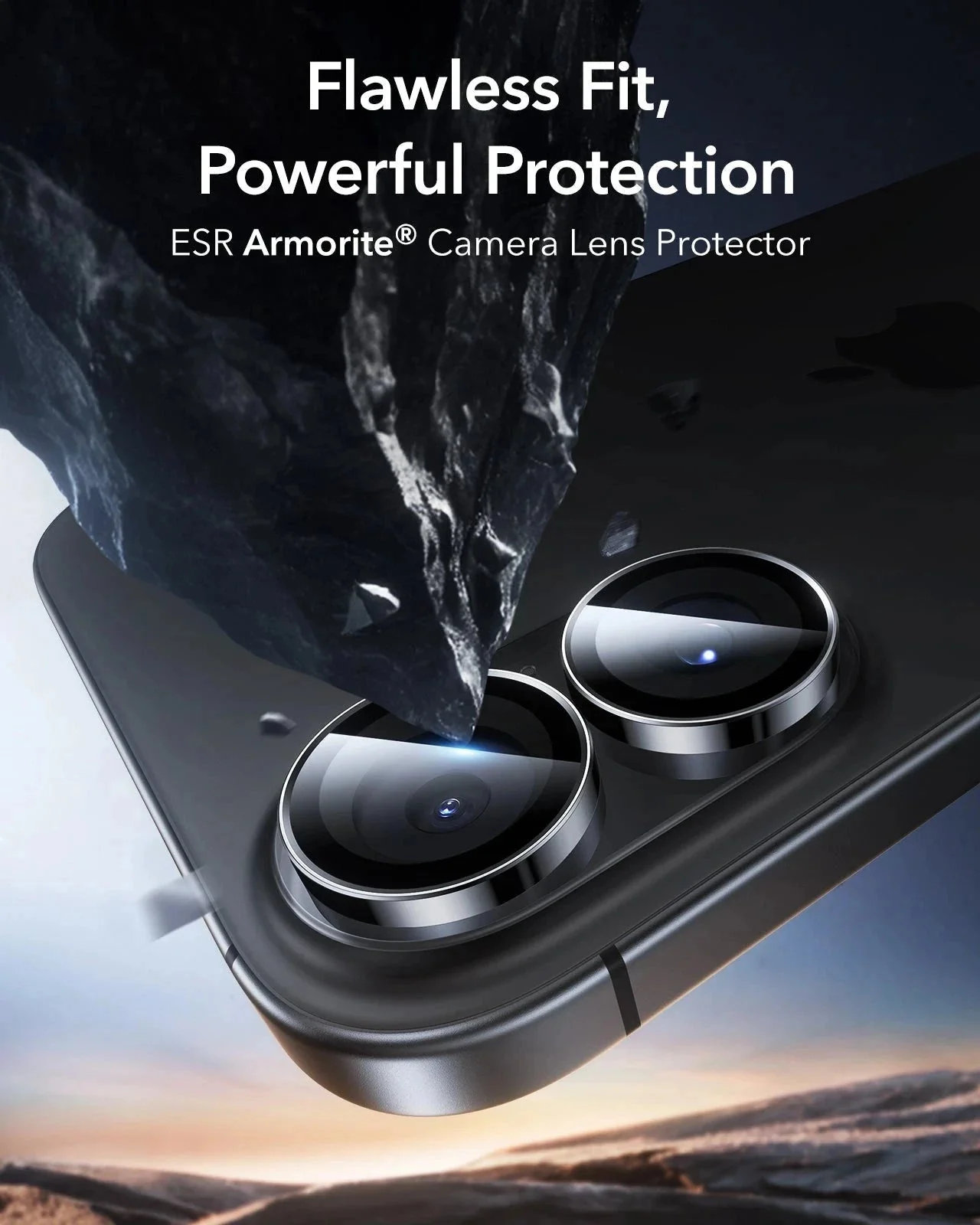 iPhone 17 Armorite®️ Camera Lens Protector - Black - Image 2