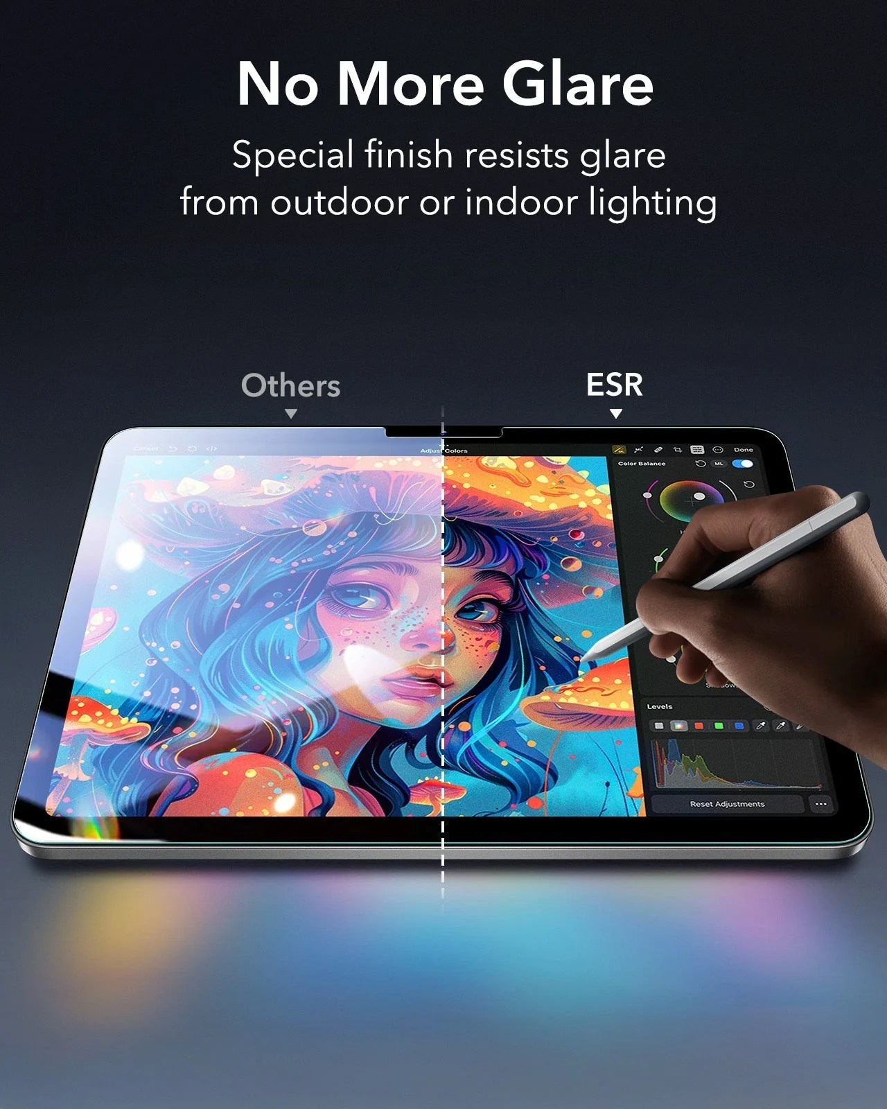 iPad Air 13" (M3) 2025 Bundle Shift Magnetic Case & Armorite® Paper-Feel Protection - Black - Image 14