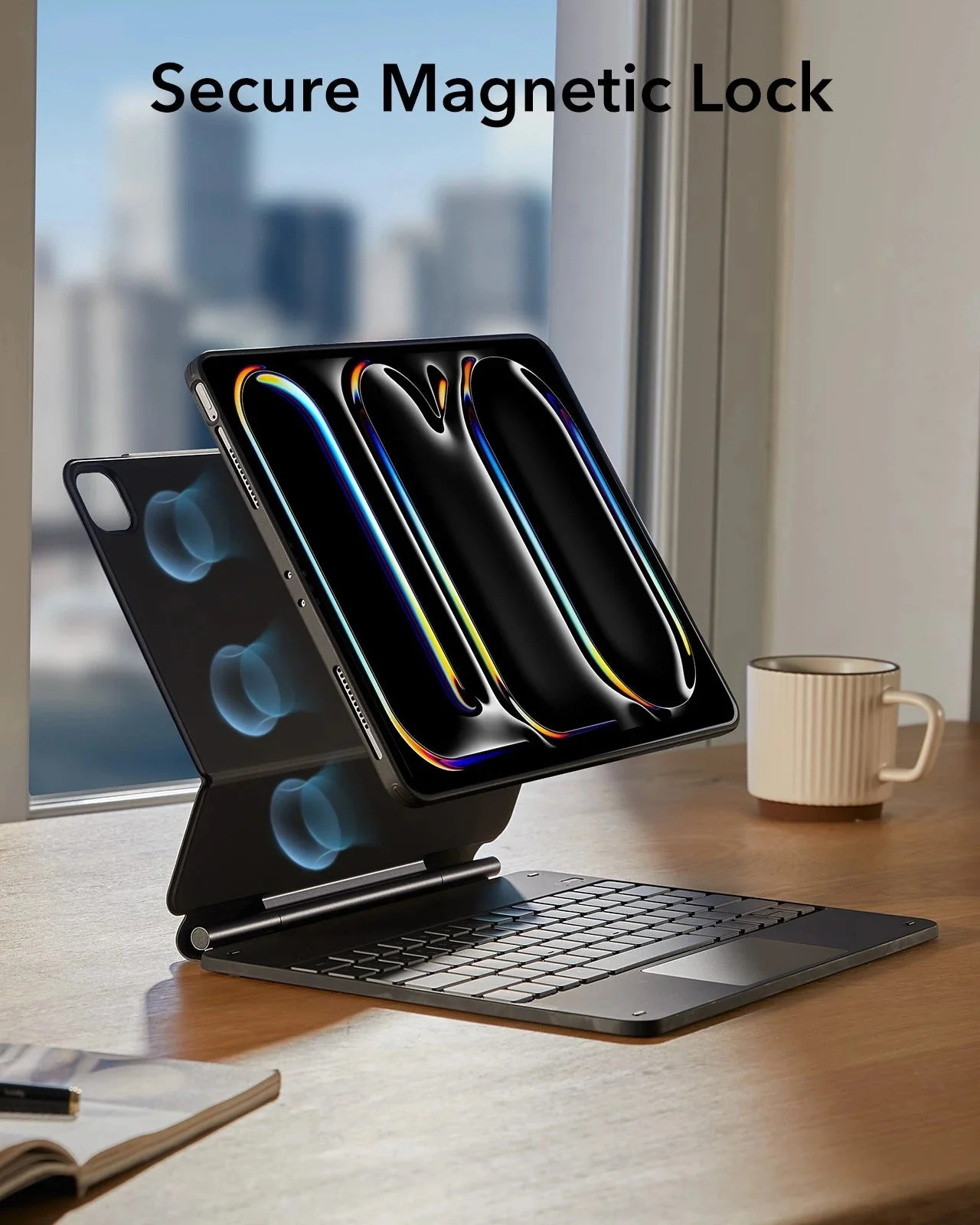 iPad Pro 11ʺ (2025) Bundle Rebound Magnetic Keyboard Case 360 & Paper-Feel Screen Protectors - US Layout-Black - Image 4