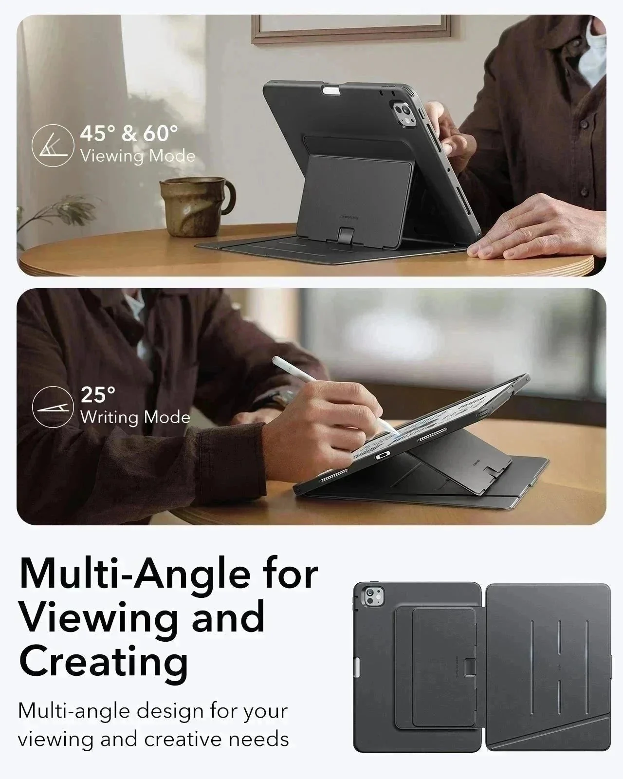iPad Pro 13″ (2024) Flip Magnetic Case with Pencil Bundle - Black - Image 8