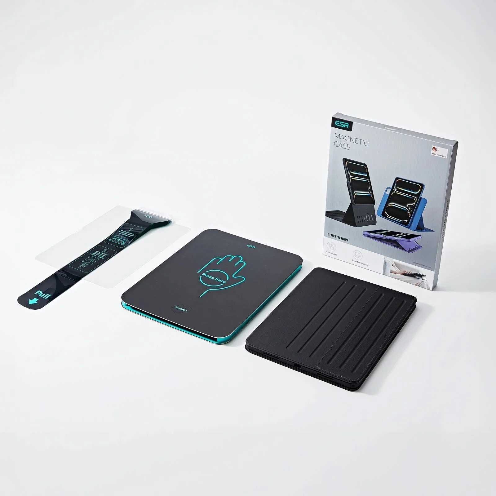 iPad Pro 13" (2025) Bundle Shift Magnetic Case & Armorite® Paper-Feel Protection - Black - Image 2