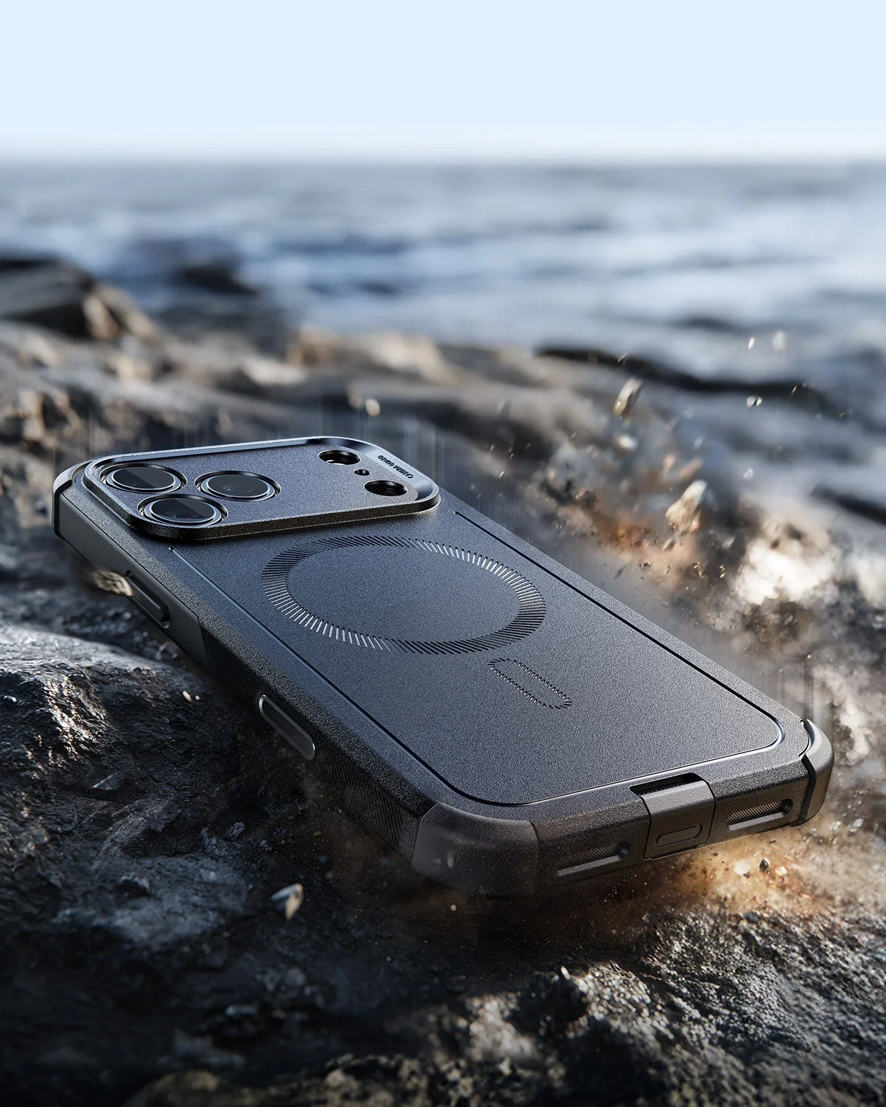 iPhone 17 Pro Max Cyber Tough Magnetic Case (Camera Control) - Black - Image 6
