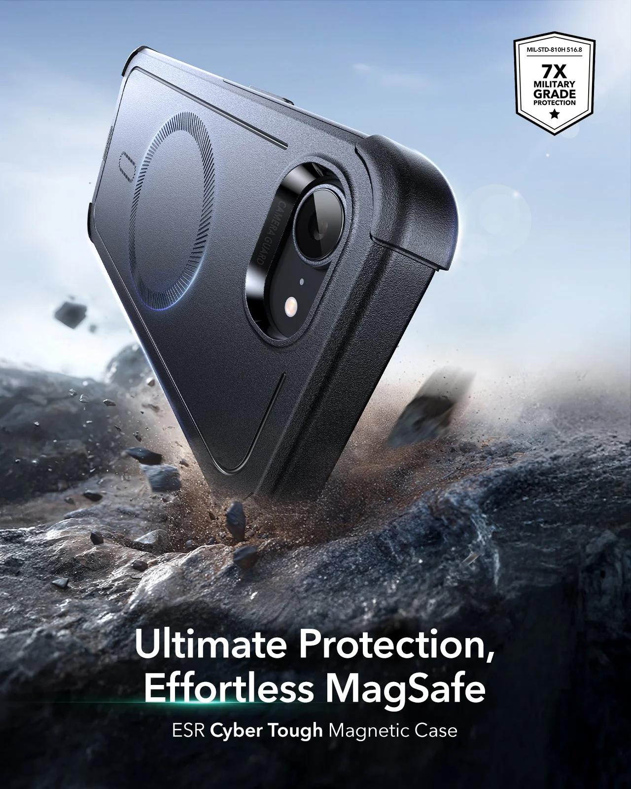 iPhone 17e Cyber Tough Magnetic Case - Black - Image 2