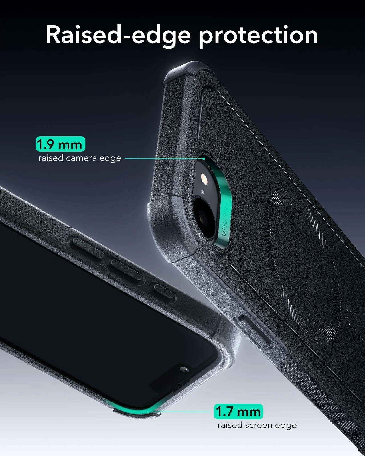 iPhone 17e Cyber Tough Magnetic Case - Black - Image 5