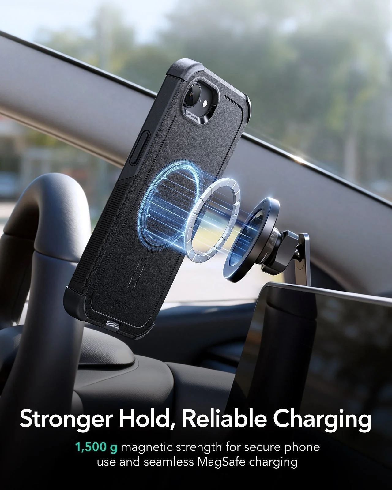 iPhone 17e Cyber Tough Magnetic Case - Black - Image 7