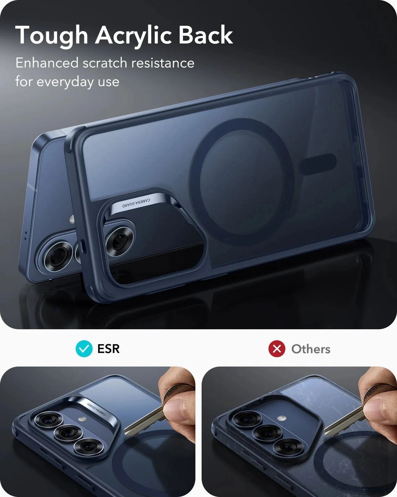 Galaxy S26 Classic Hybrid Magnetic Case - Frosted Blue - Image 4