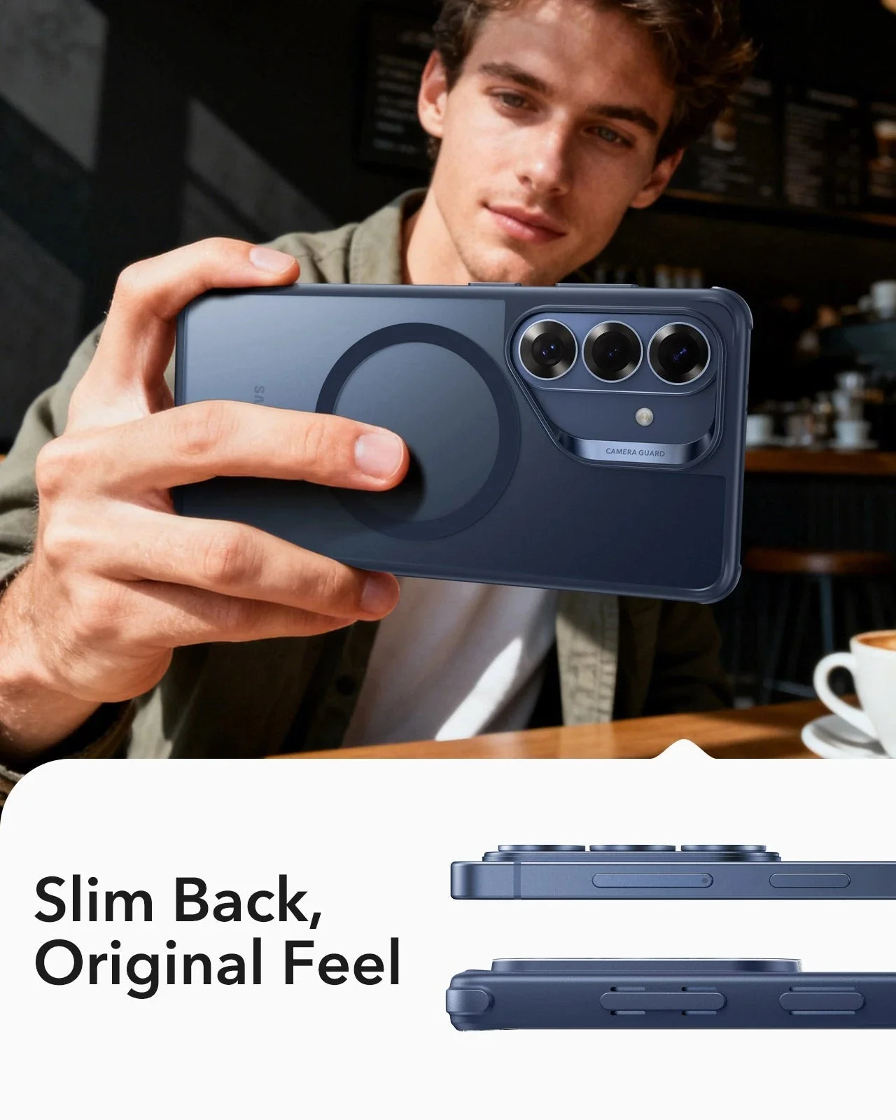 Galaxy S26 Classic Hybrid Magnetic Case - Frosted Blue - Image 7