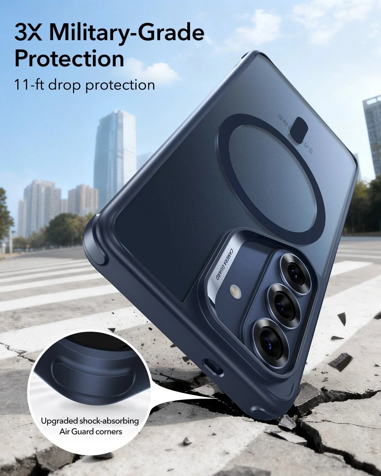 Galaxy S26 Classic Hybrid Magnetic Case - Frosted Blue - Image 8