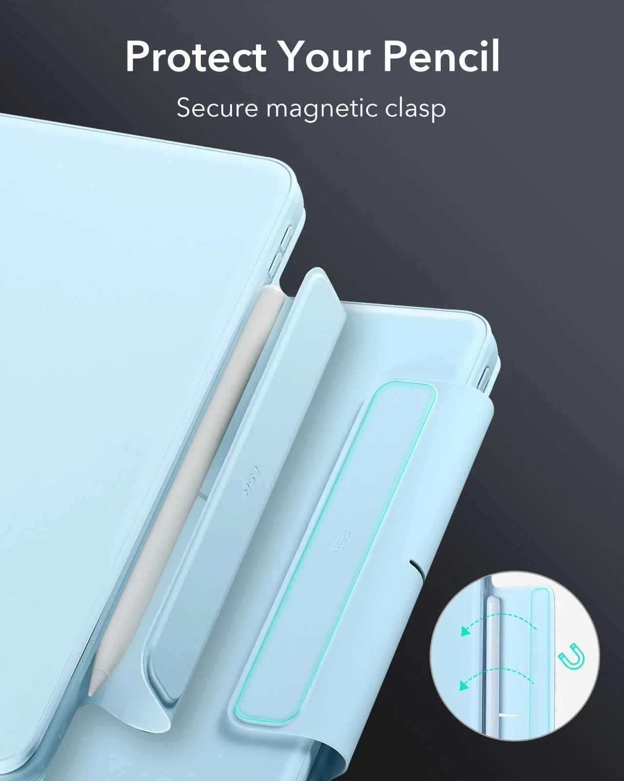 iPad Air 13" (M4) 2026 Bundle Rebound Magnetic Keyboard Case 360 & Screen Protectors - US Layout-Blue - Image 15