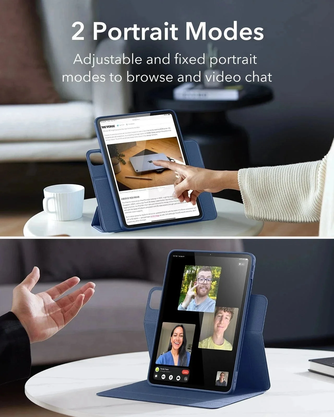 iPad Pro 11ʺ (2025) Rebound Hybrid Case 360 - Navy Blue - Image 6