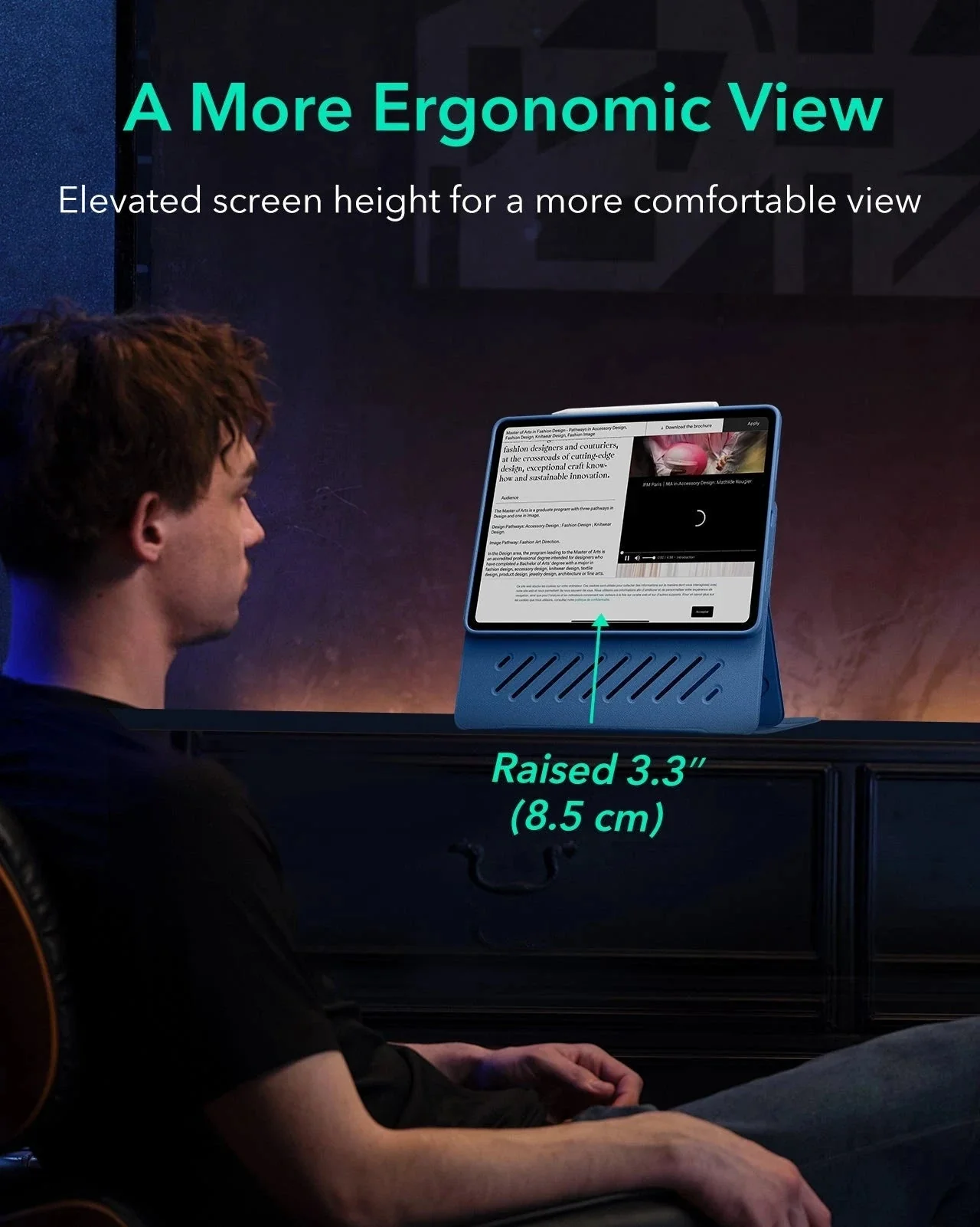 iPad Pro 13ʺ (2025) Shift Transformation with Digital Pencil Bundle - Blue - Image 5
