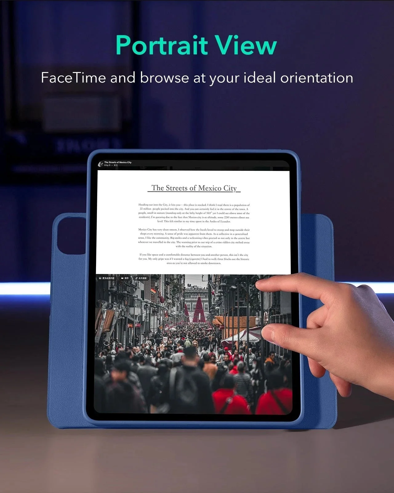 iPad Pro 13ʺ (2025) Shift Transformation with Digital Pencil Bundle - Blue - Image 6
