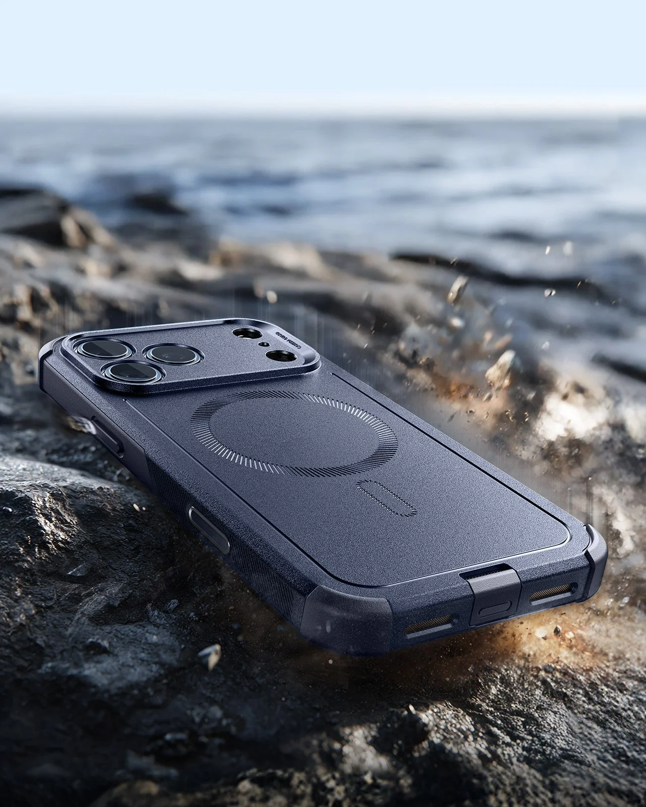 iPhone 17 Pro Cyber Tough Magnetic Case (Camera Control) - Navy Blue - Image 6