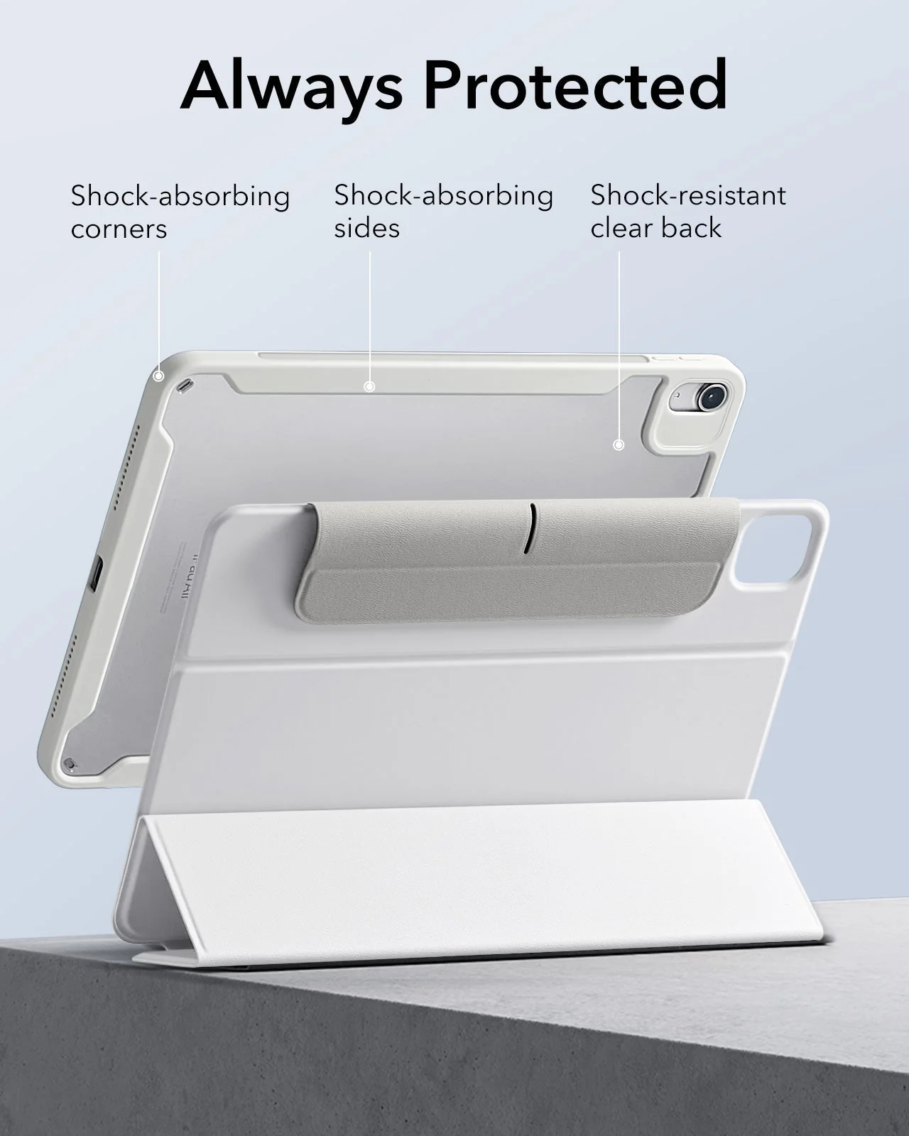 iPad Air 11" (M4) 2026 Rebound Hybrid Case 360 - Brilliant White - Image 7