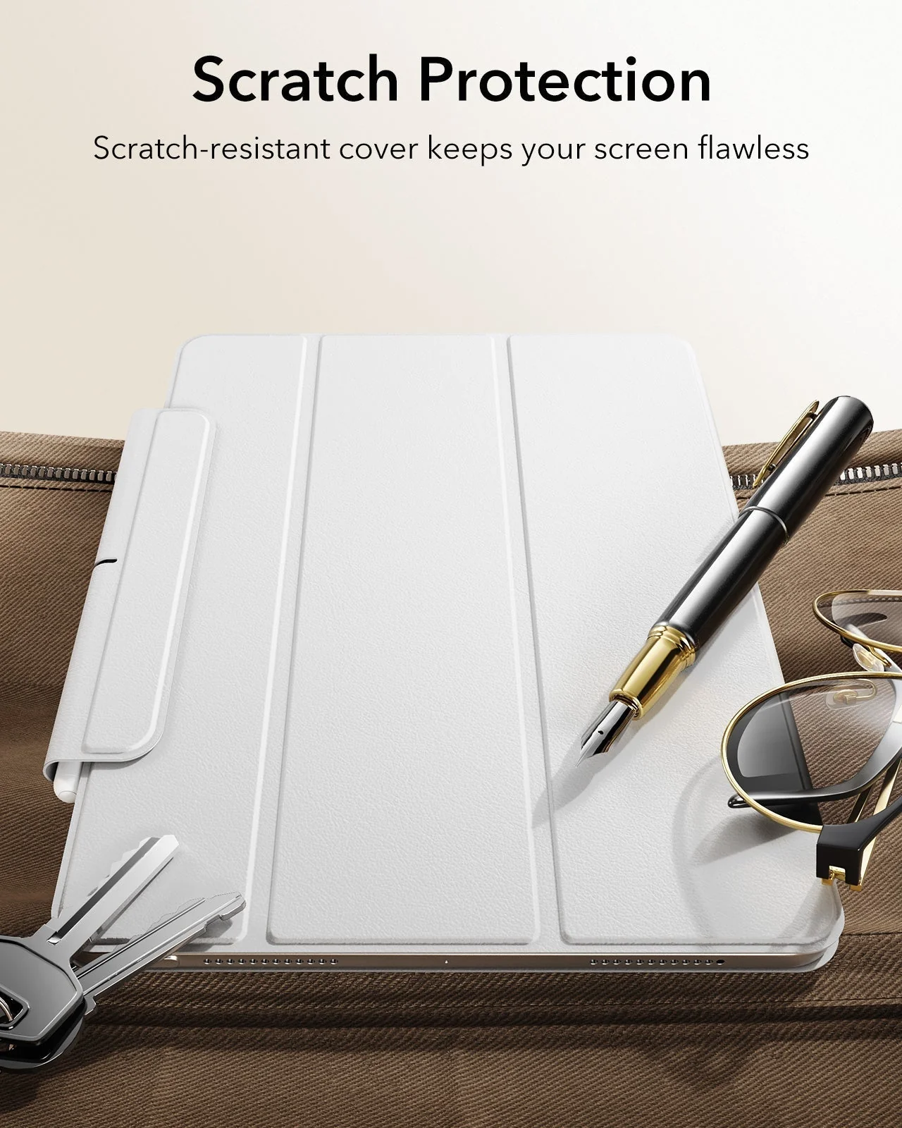 iPad Air 13" (M4) 2026 Rebound Magnetic Case - Brilliant White - Image 9