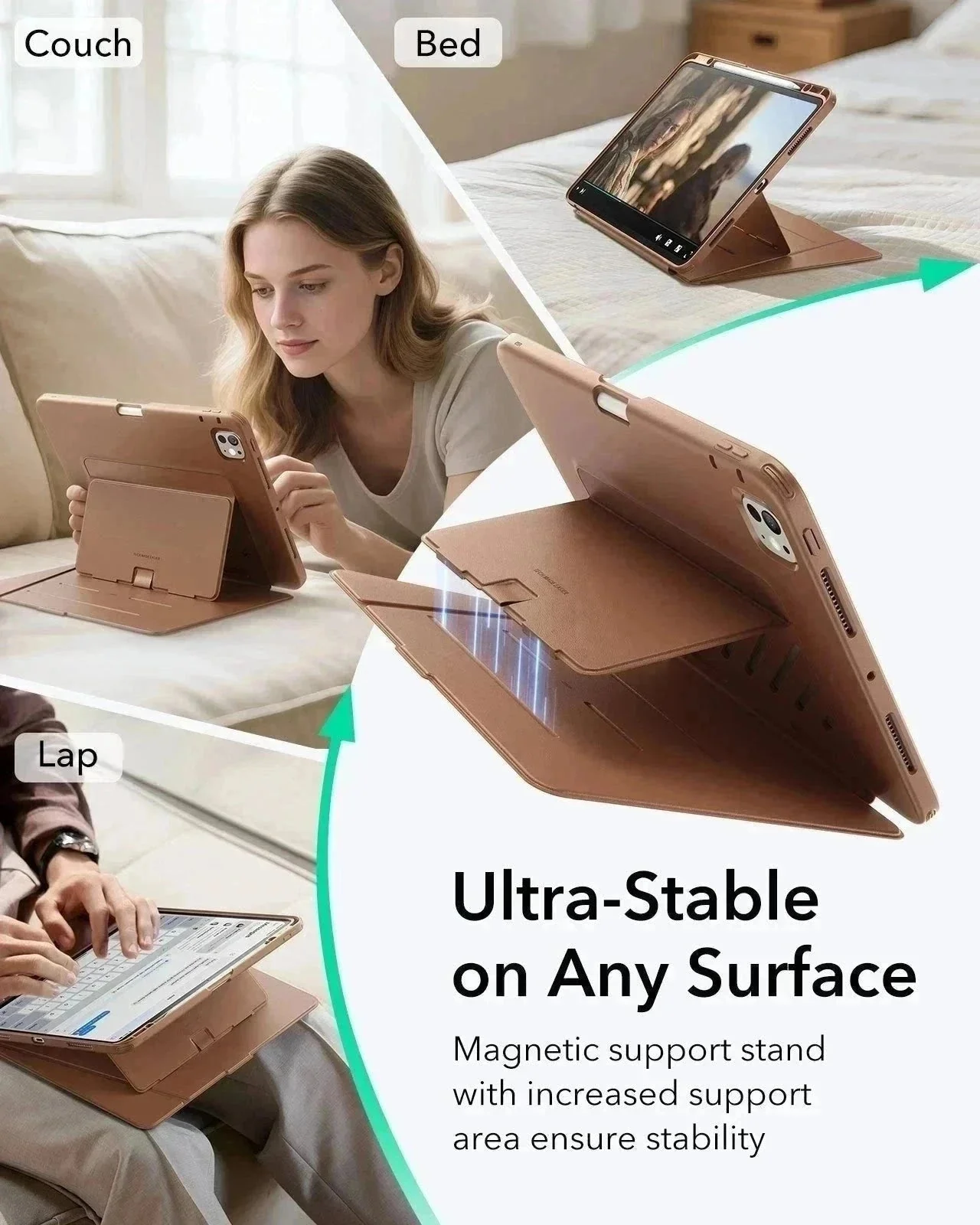 iPad Pro 13ʺ (2025) Flip Transformation Bundle - Brown - Image 3