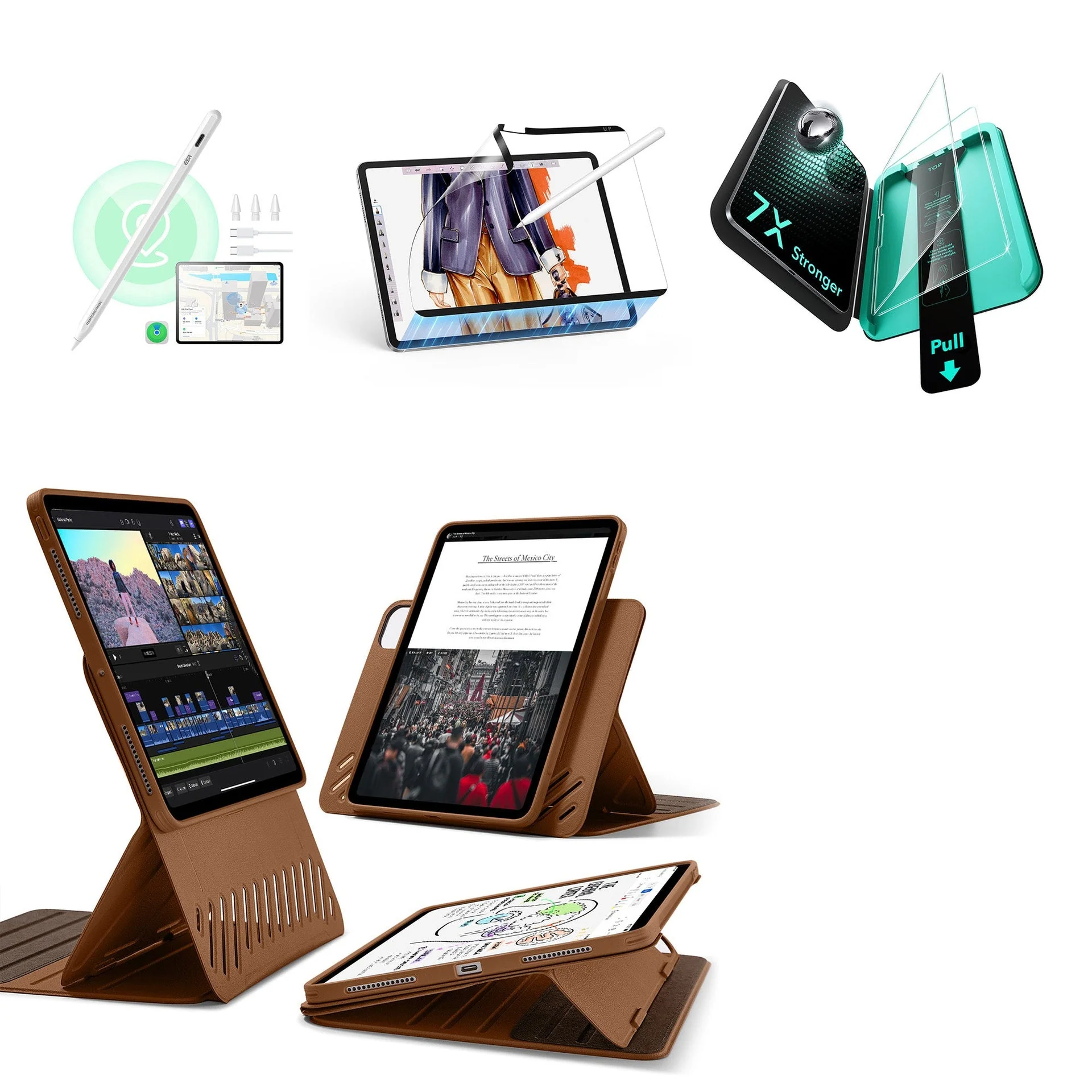 iPad Pro 13ʺ (2025) Shift Transformation with Digital Pencil Bundle - Brown