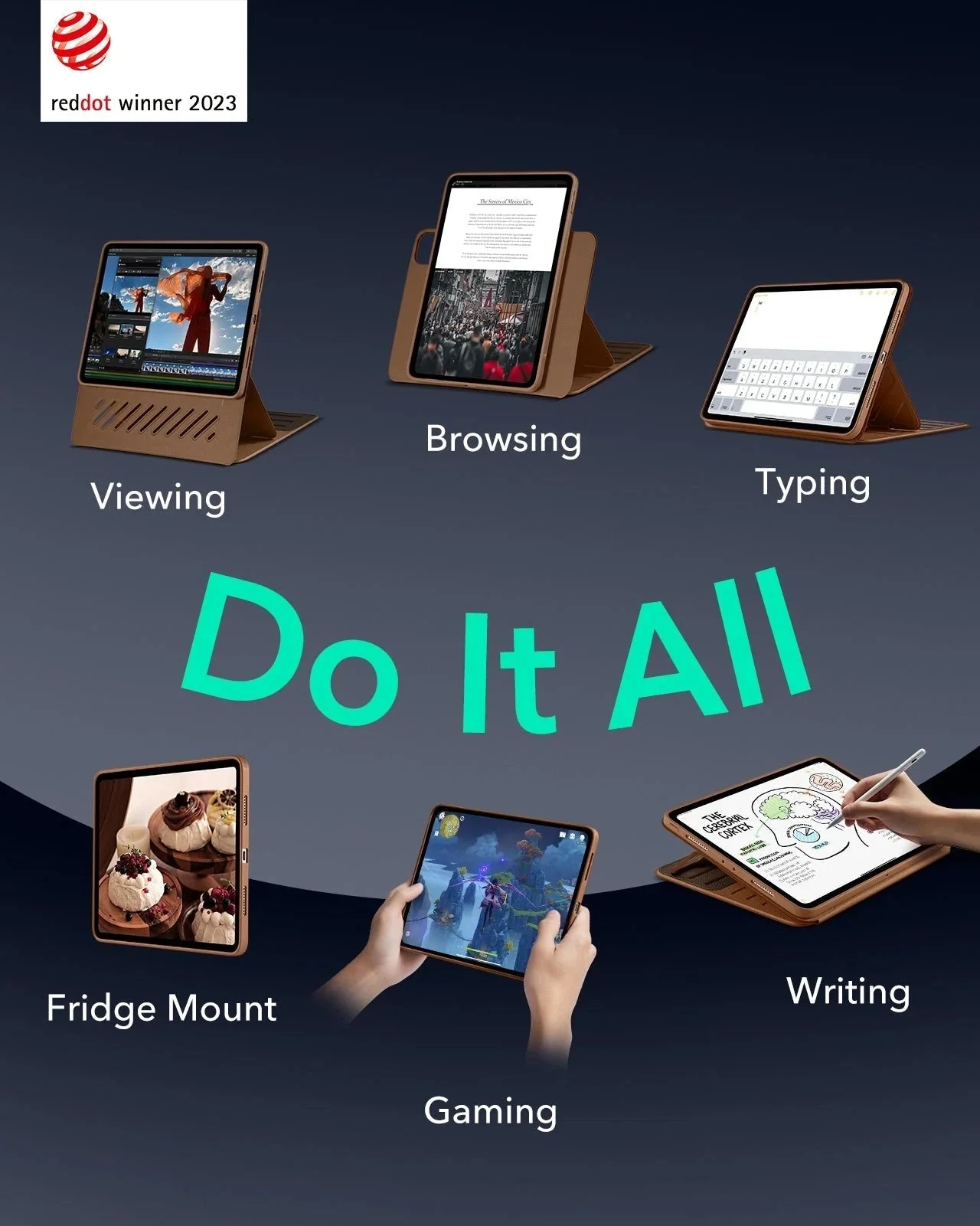 iPad Pro 13ʺ (2025) Shift Transformation with Digital Pencil Bundle - Brown - Image 2