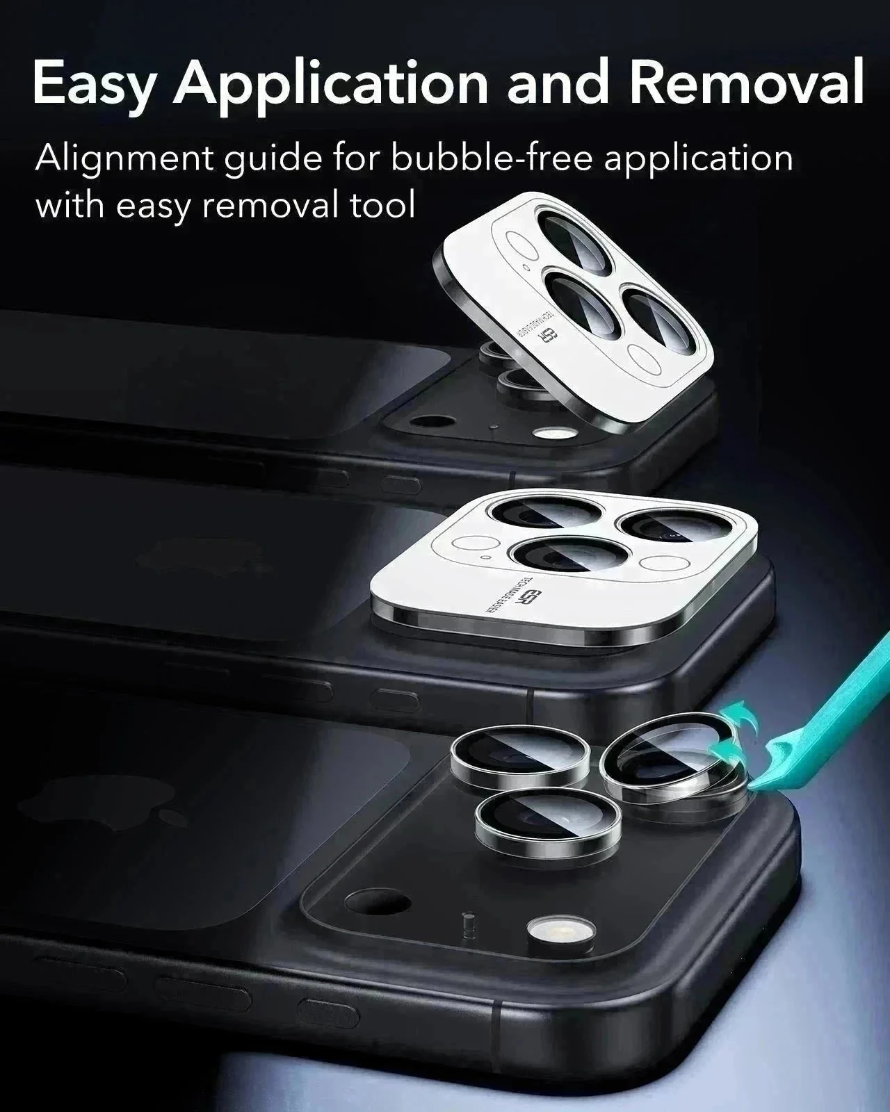 iPhone 17 Pro Bundle Classic Hybrid Magnetic Case (Camera Control, Stash Stand) and Armorite Privacy Screen Protector - Clear Black - Image 12