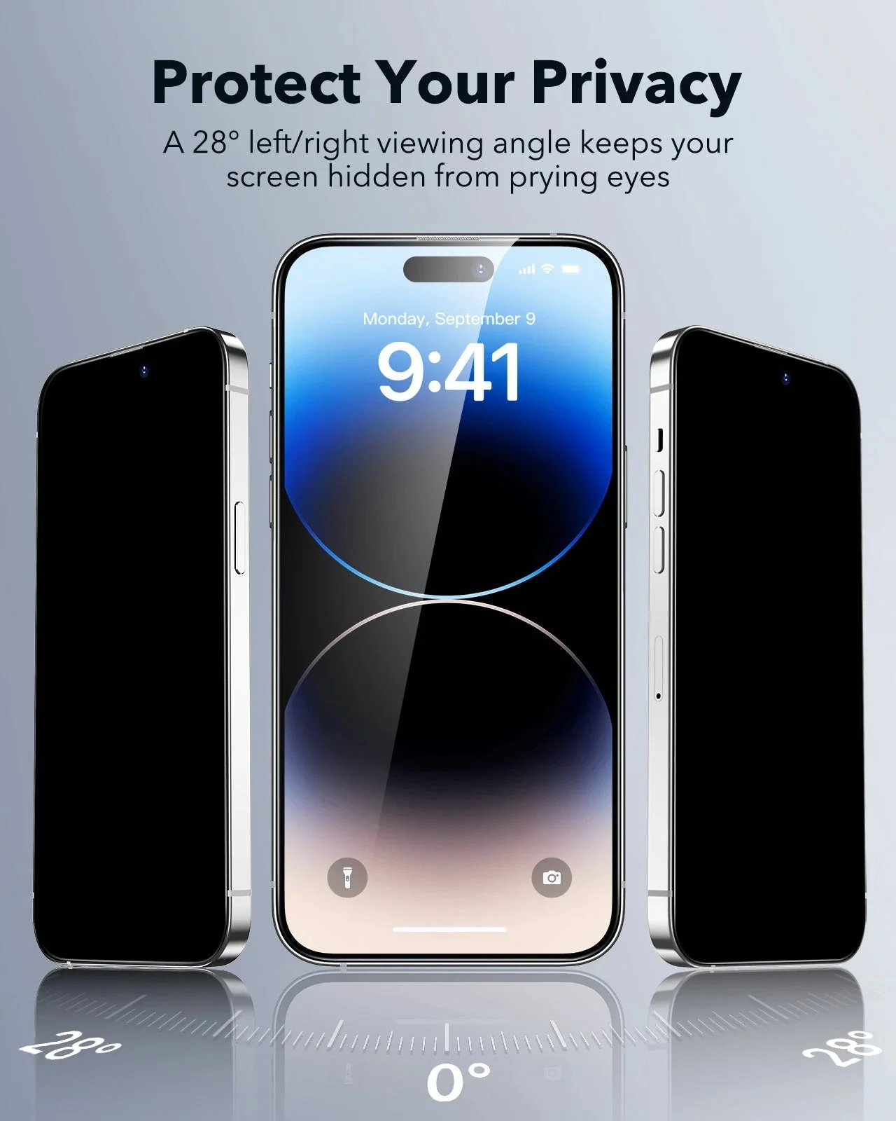 iPhone 14 Pro UltraFit Classic Privacy Screen Protector - 3 Pack - Image 3