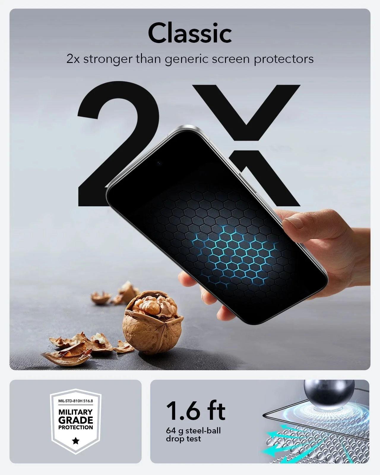 iPhone 15 Pro Max UltraFit Classic Screen Protector -3 Pack - Image 5