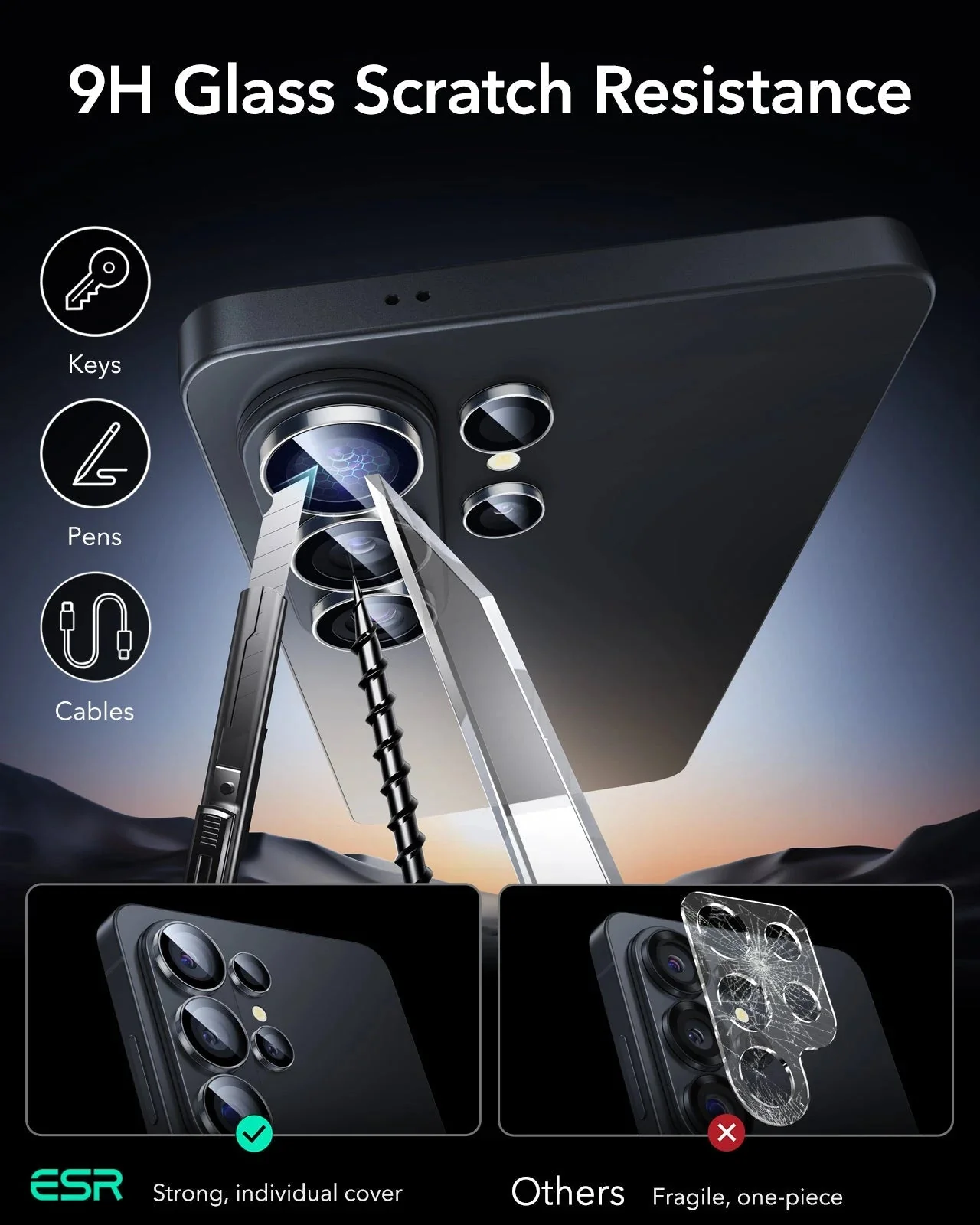Galaxy S26 Ultra Bundle Classic Hybrid Magnetic Case and Armorite® Privacy Screen Protector - Clear - Image 16