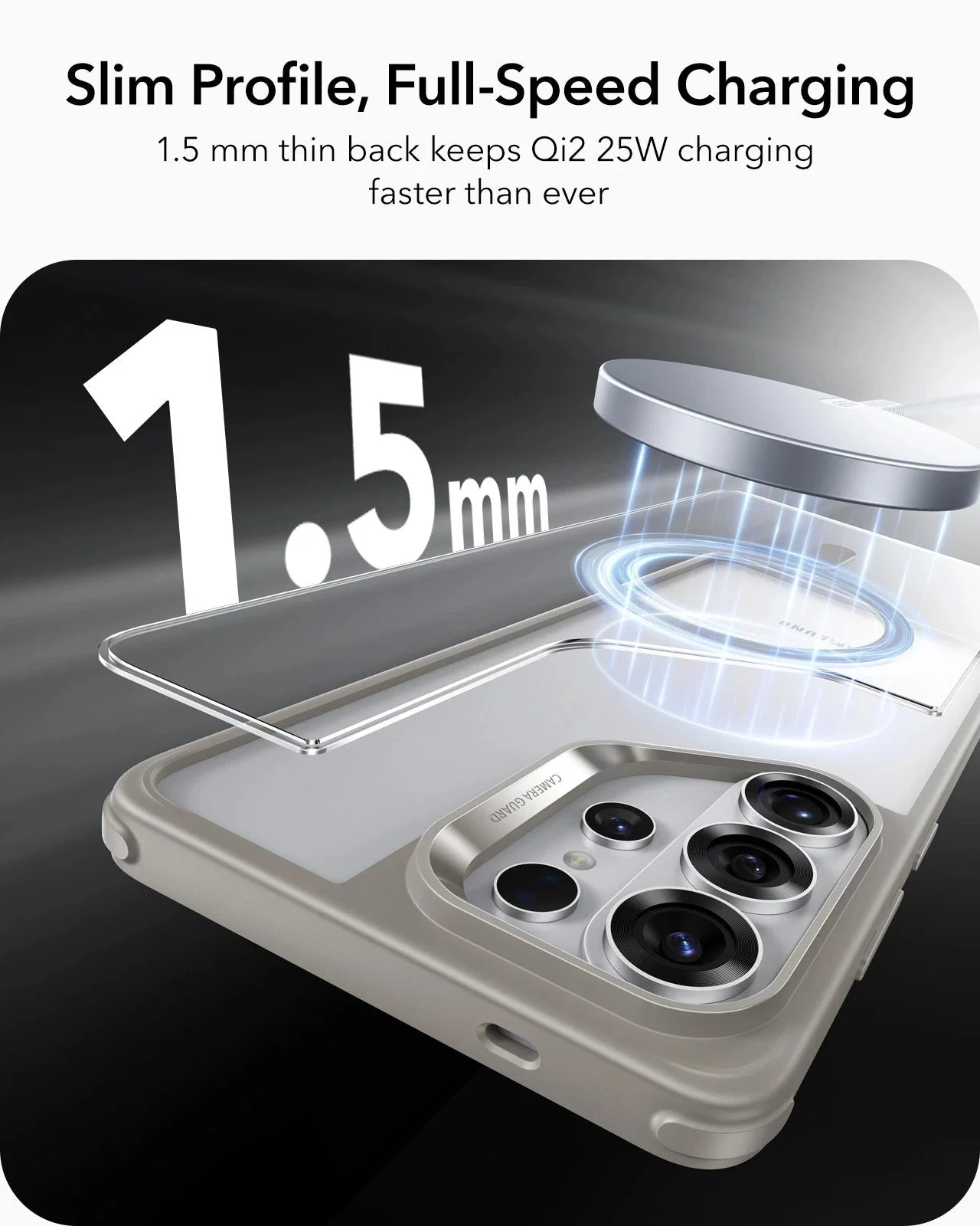 Galaxy S26 Ultra Bundle Classic Hybrid Magnetic Case and Armorite® Screen Protector - Clear Grey - Image 7