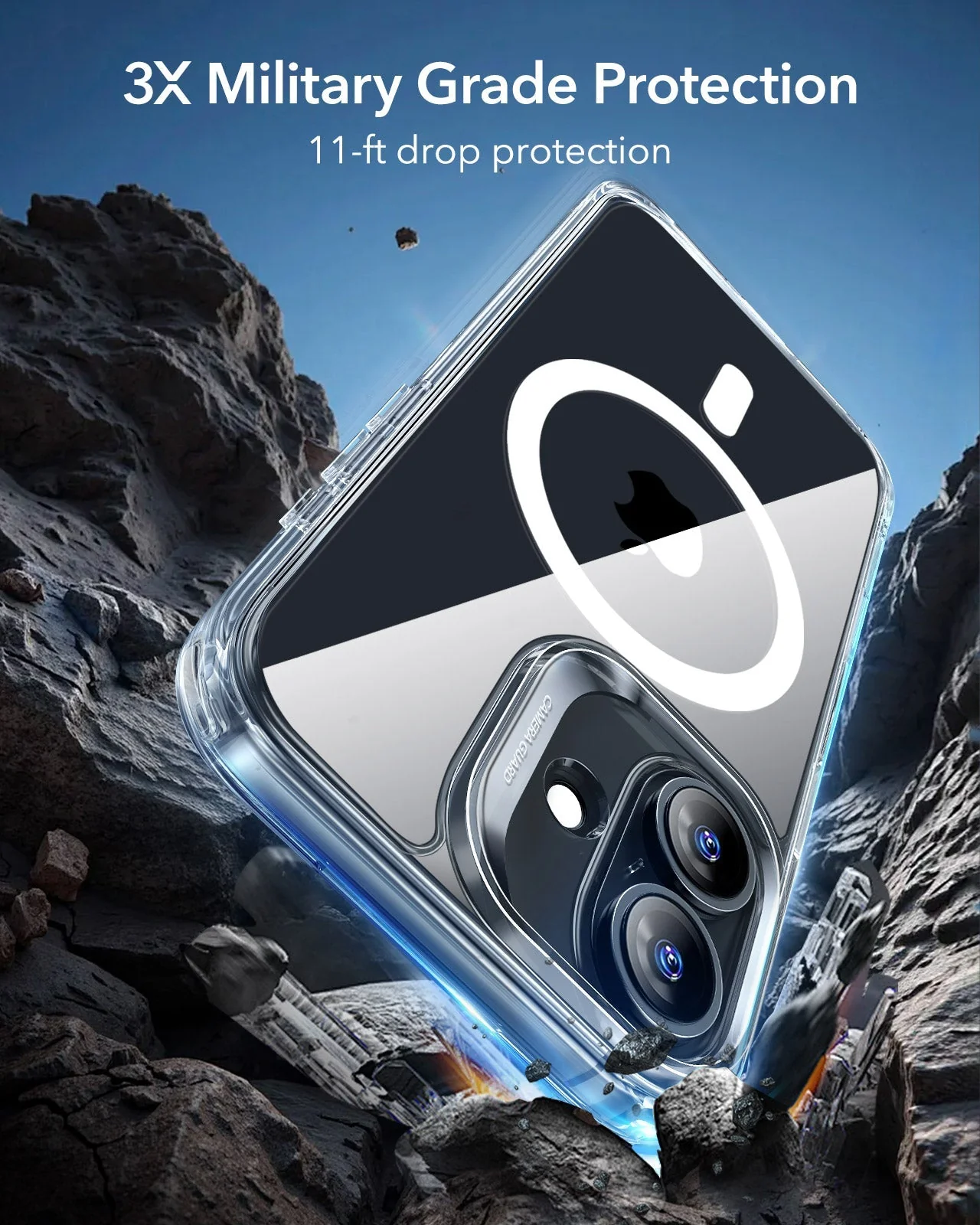 iPhone 17 Classic Hybrid Magnetic Case (Camera Control) - Clear - Image 4