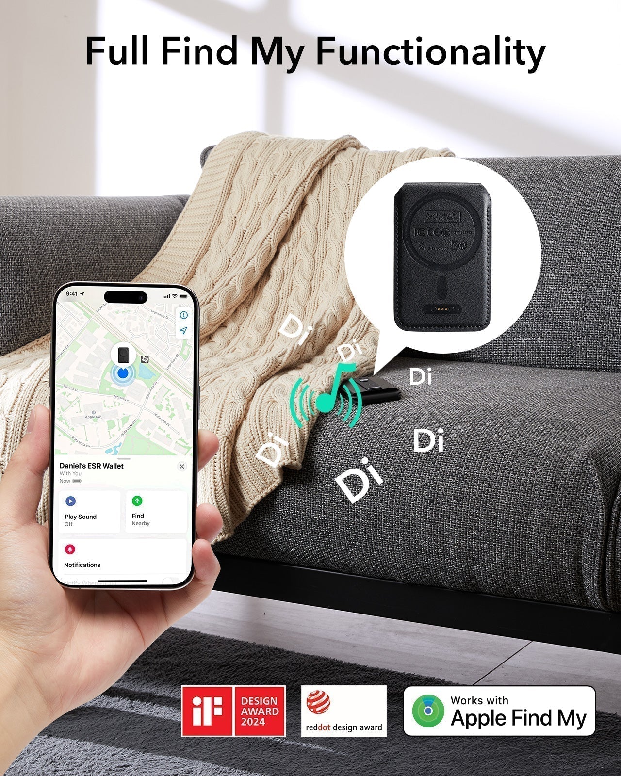 iPhone 17 Pro Max Classic Hybrid Magnetic Case (Camera Control, Stash Stand) with Wallet Stand Bundle - Clear - Image 3